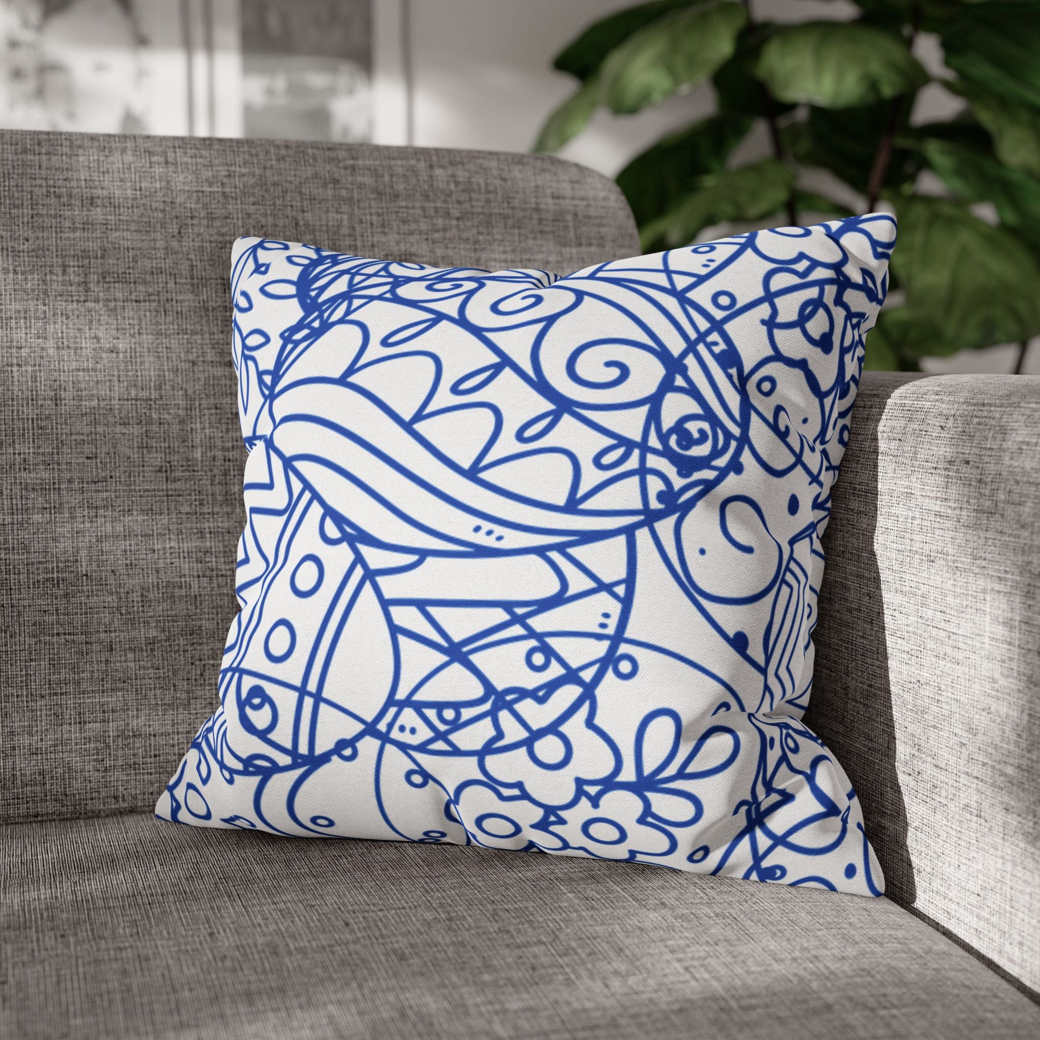 Toile de Jouy Easter Pillow Cover