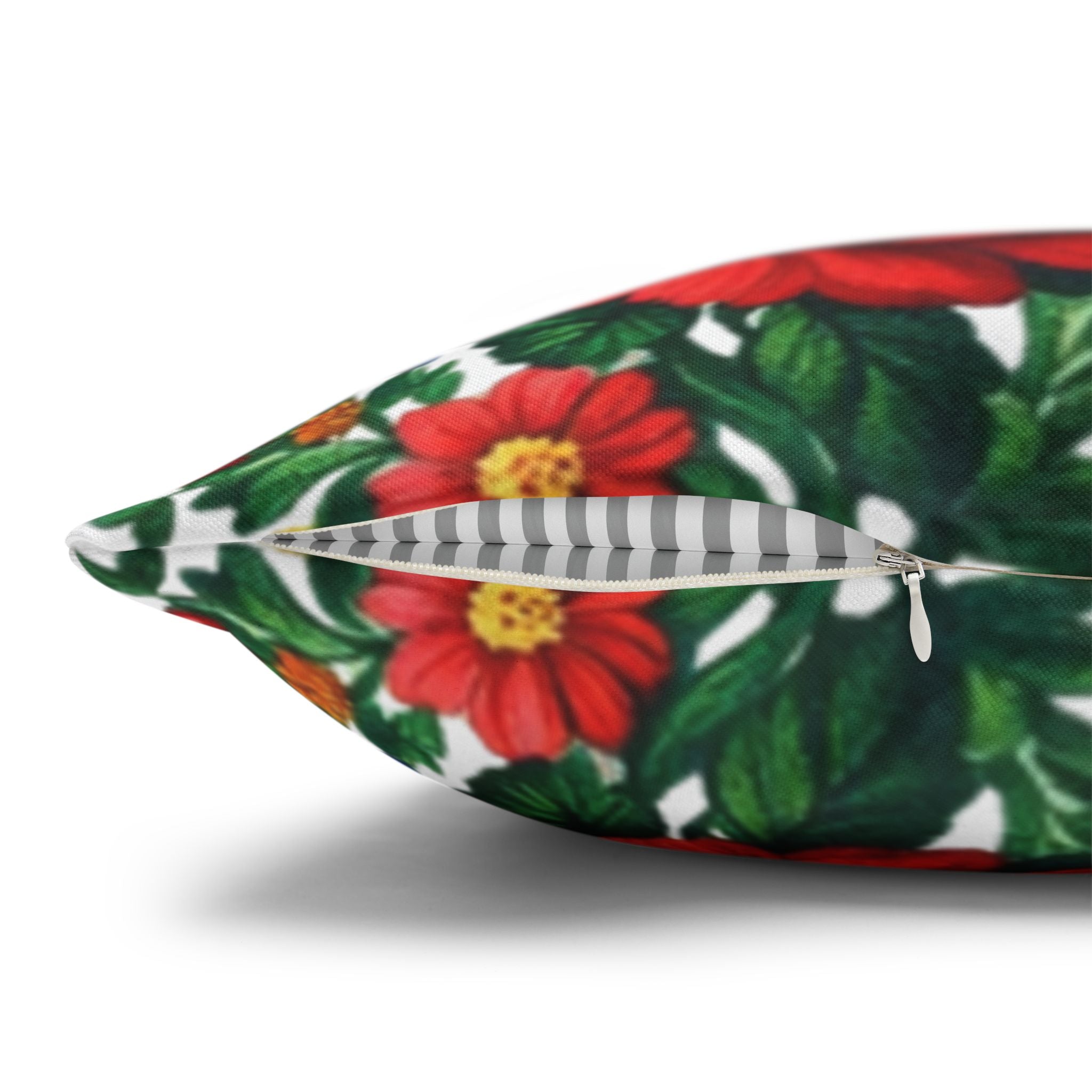 Rose Garden Floral Pillowcase | Cottagecore Square Pillow Cover | Boho Home Decor Gift