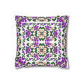 Blooming Hope Pillow Cover – Ukrainian Floral Cross-Stitch, Cottagecore Cushion