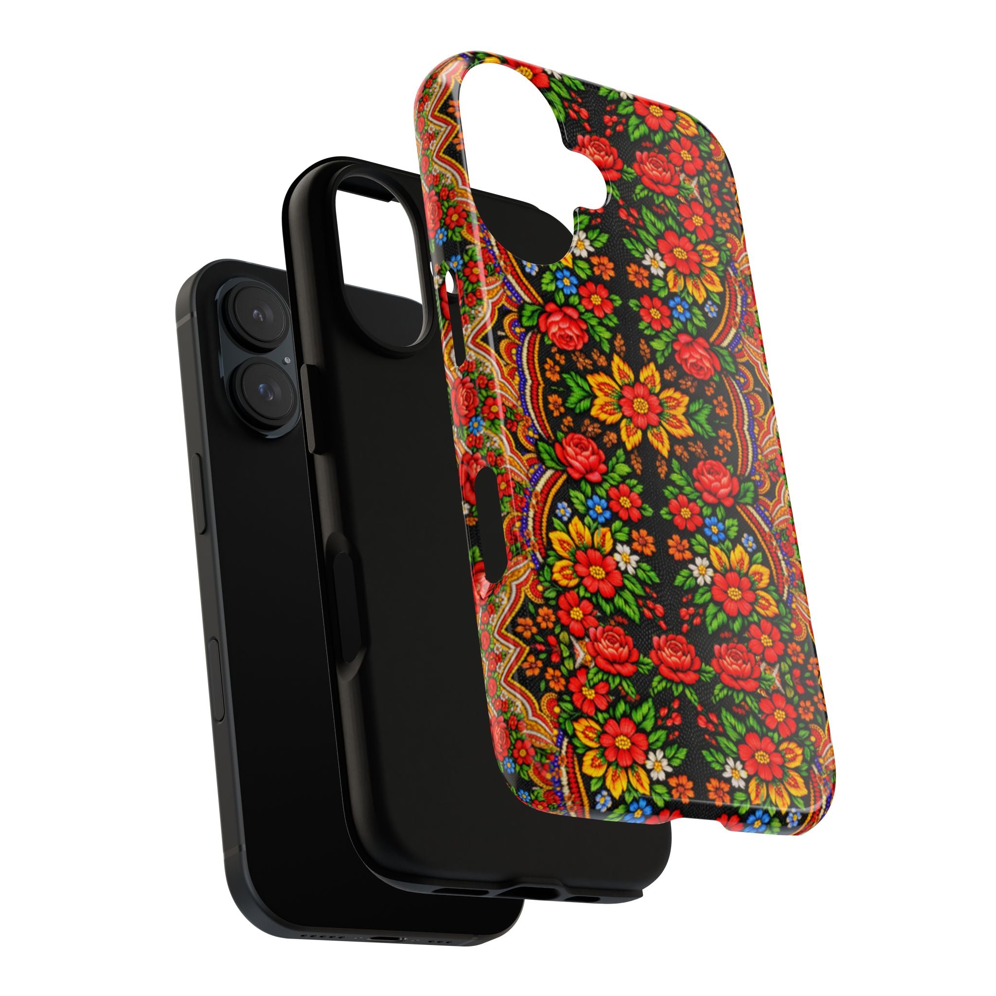Mother's Bloom Tough Phone Case | Ukrainian Folk Art Floral Cover | iPhone & Samsung