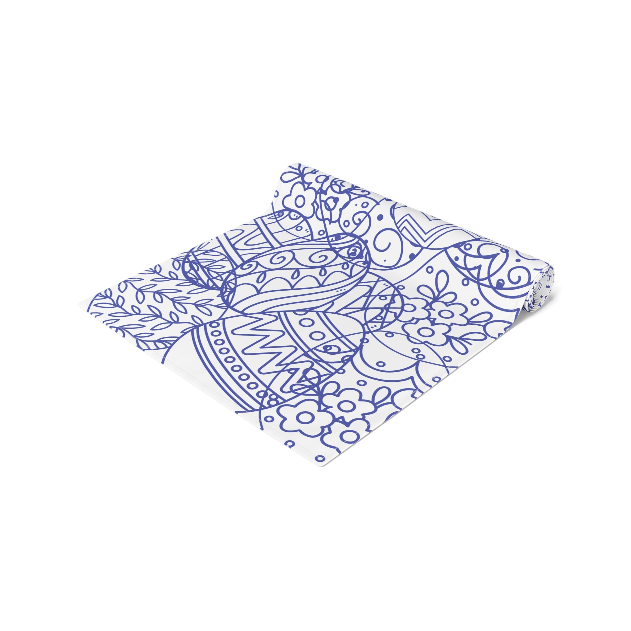 Table Runner Toile-inspired Easter Eggs Table Decor,  Cotton Poly, Housewarming, Holyday Table Setting