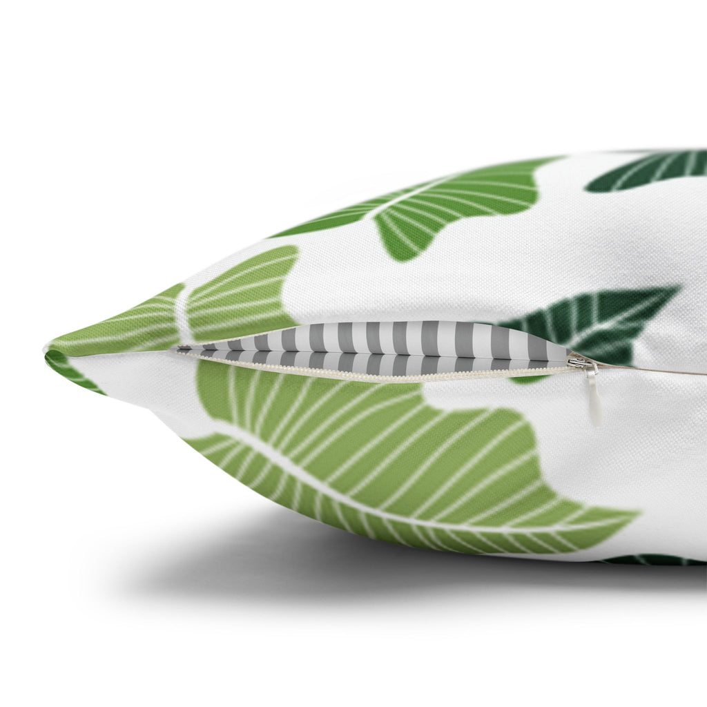 Green Leaf Pillow Cover