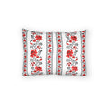 Ukrainian Traditional Red-Black Folk Pattern Cotton Pillowcase, Living Room Decor, bedroom, housewarming, cottagecore, Size 26x20in, 36x20in