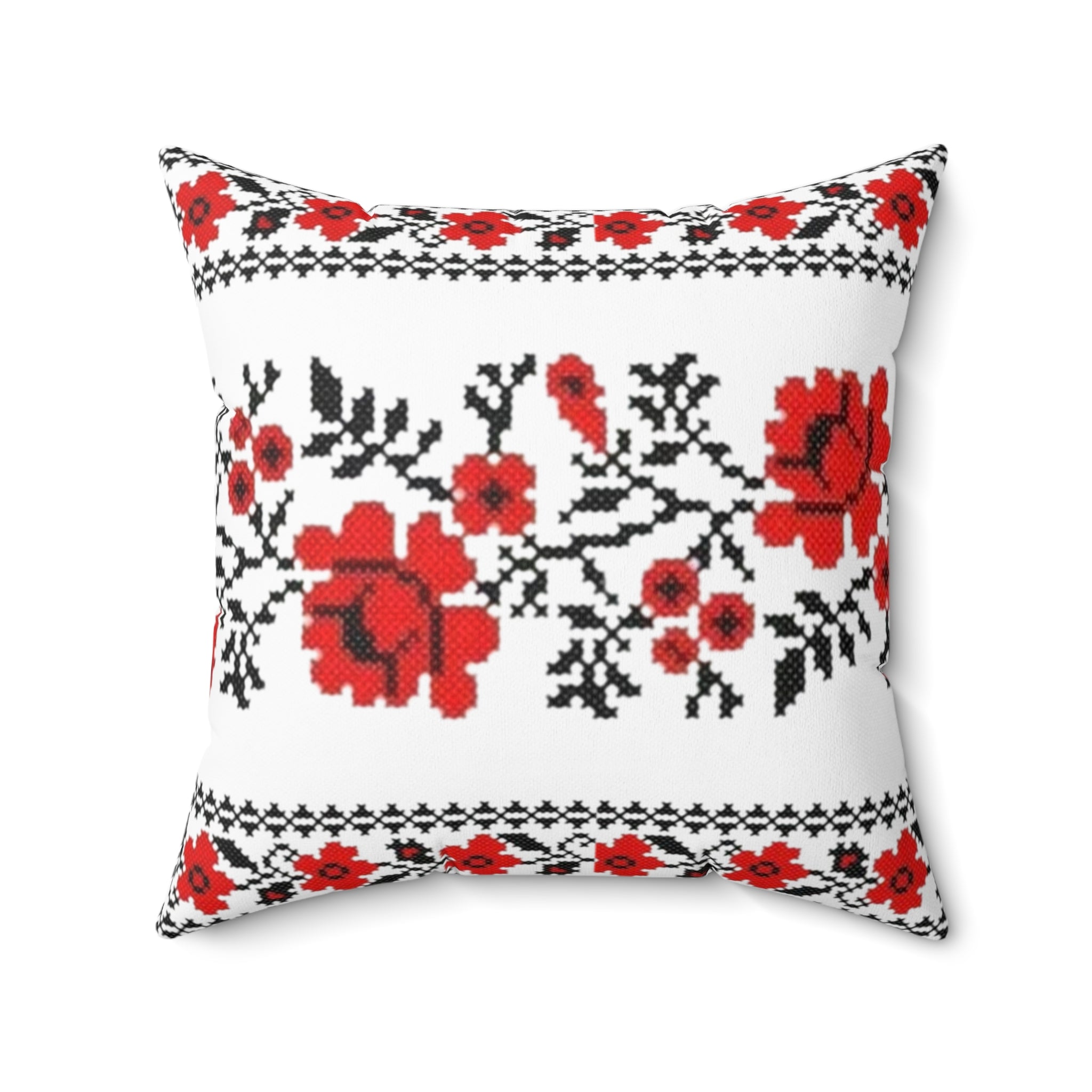 Ukrainian Traditional Red-Black Pattern Pillow and Pillow case, Pillow Cover, Gift Living Room Decor, bedroom, housewarming, cottage core