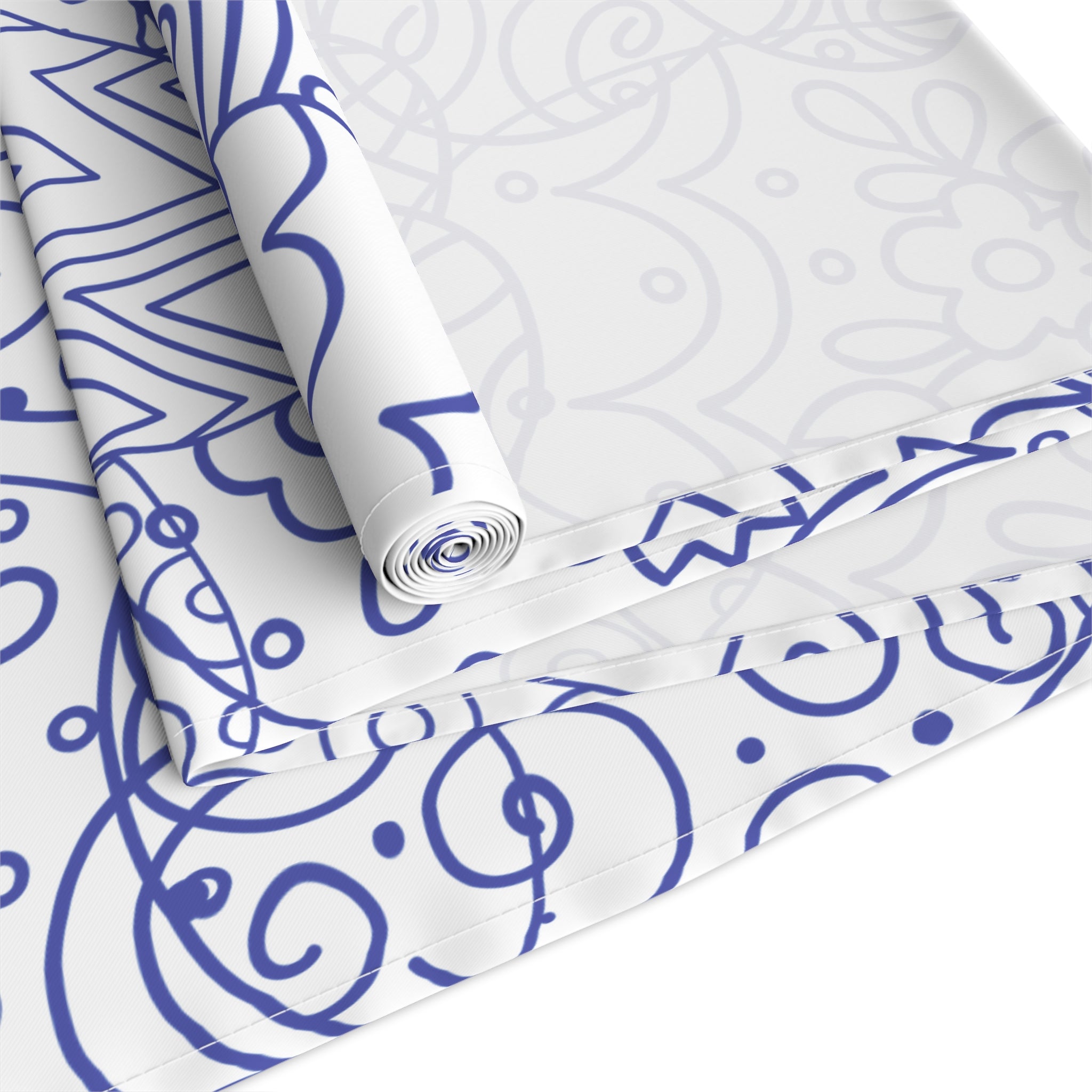 Table Runner Toile-inspired Easter Eggs Table Decor,  Cotton Poly, Housewarming, Holyday Table Setting