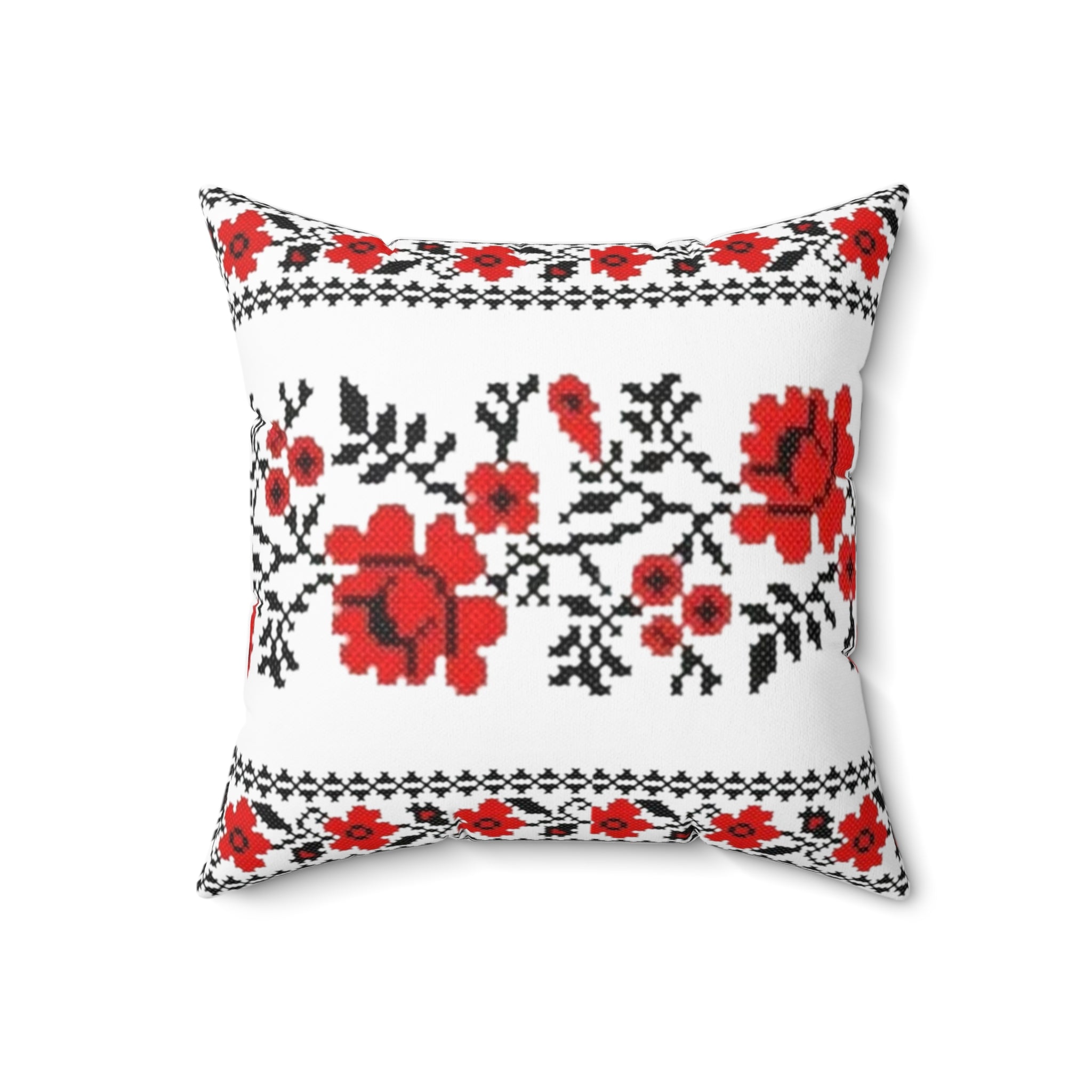 Ukrainian Traditional Red-Black Pattern Pillow and Pillow case, Pillow Cover, Gift Living Room Decor, bedroom, housewarming, cottage core