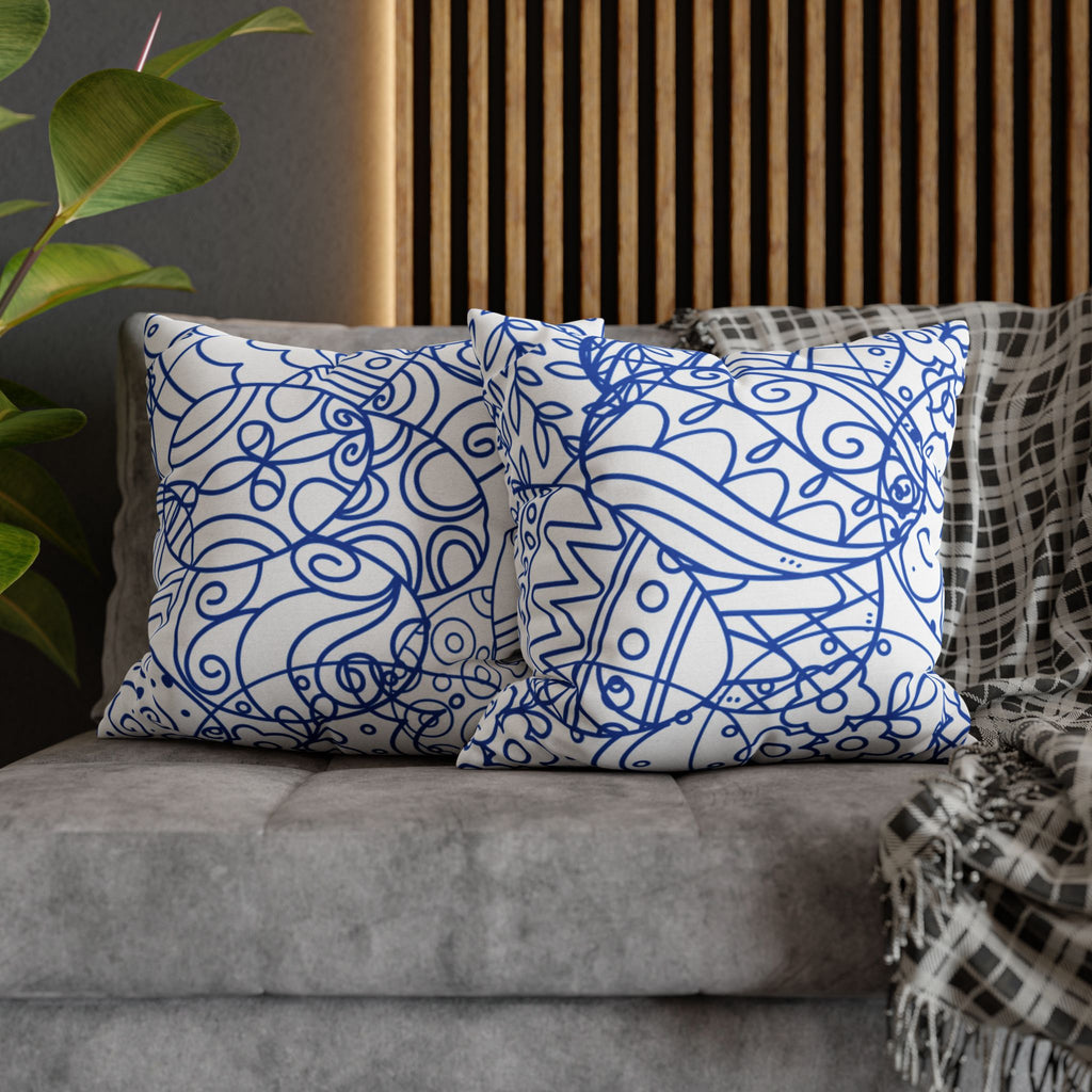 Toile de Jouy Easter Pillow Cover