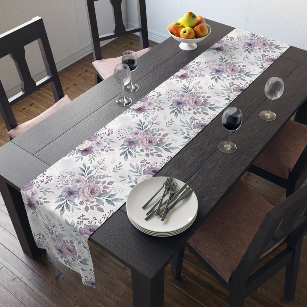 Spring Floral Table Runner – Easter Pastel Decor | Cottagecore & Farmhouse Style | BLUESKYDEZIGN