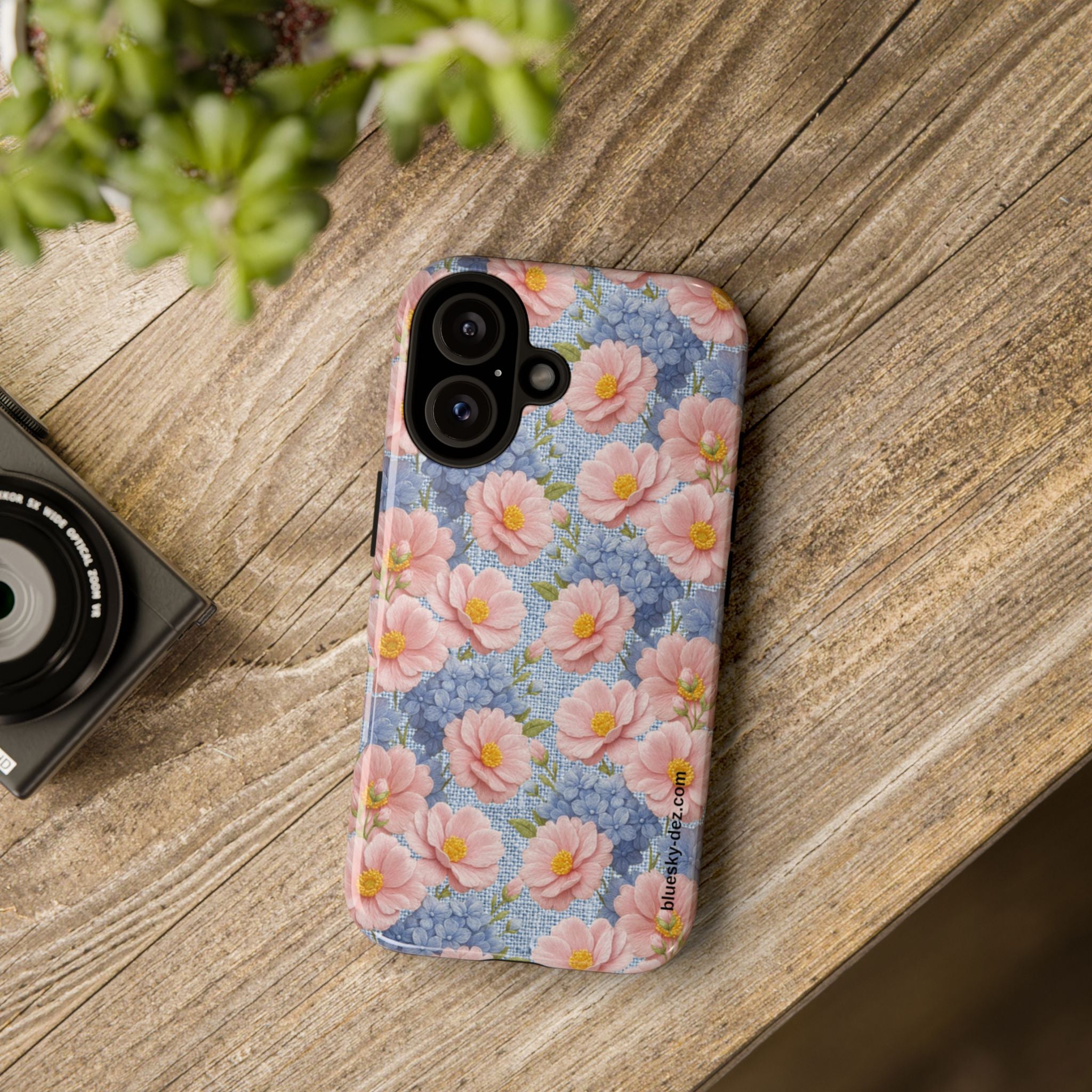 Blush Peony Tough Phone Case | Soft Provence Floral Protective Cover