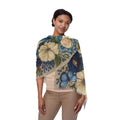 Wild Beauty Floral Scarf – Blue & Cream Botanical Shawl Wrap
