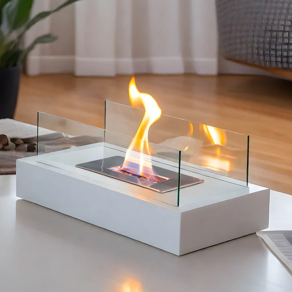Square Tabletop Bio Ethanol Fireplace by JHY DESIGN | BLUESKYDEZIGN