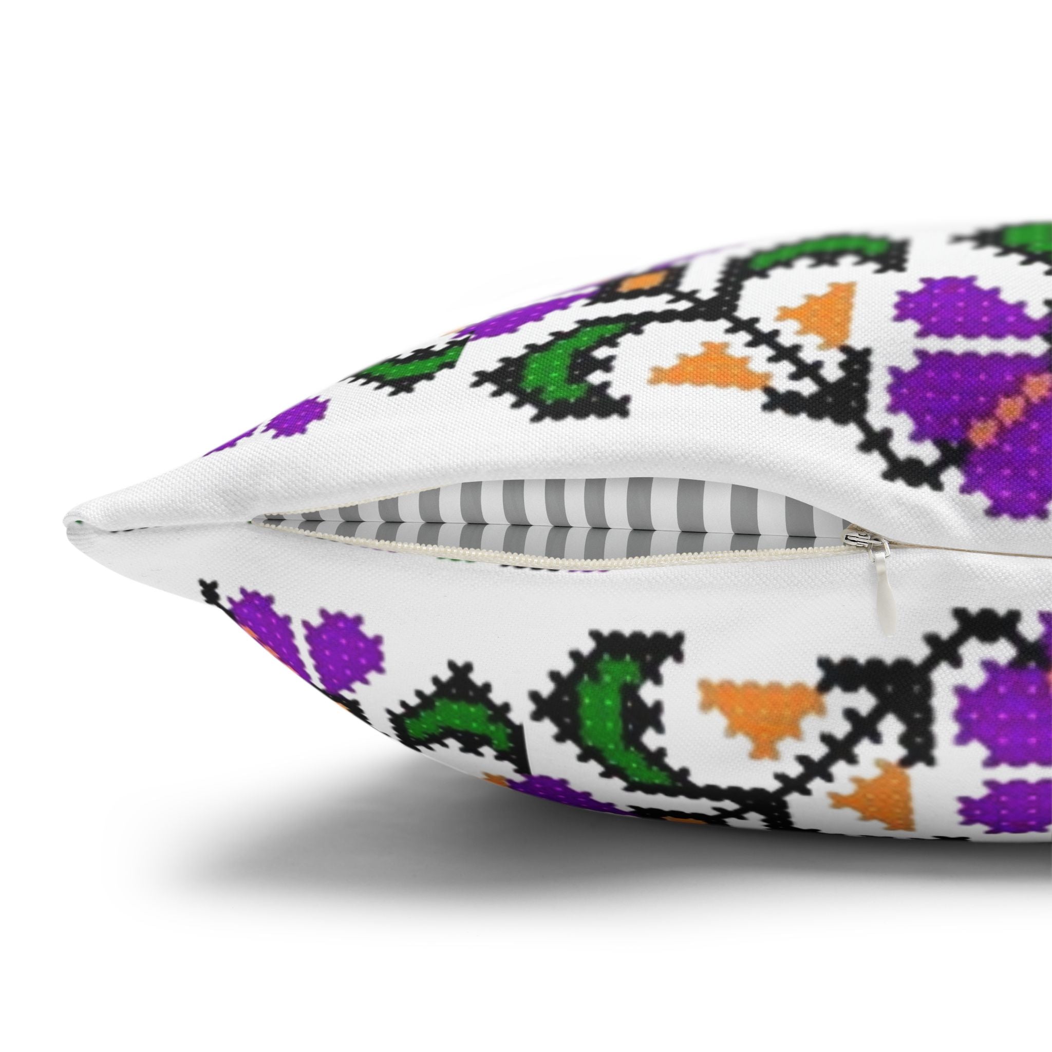 Blooming Hope Pillow Cover – Ukrainian Floral Cross-Stitch, Cottagecore Cushion