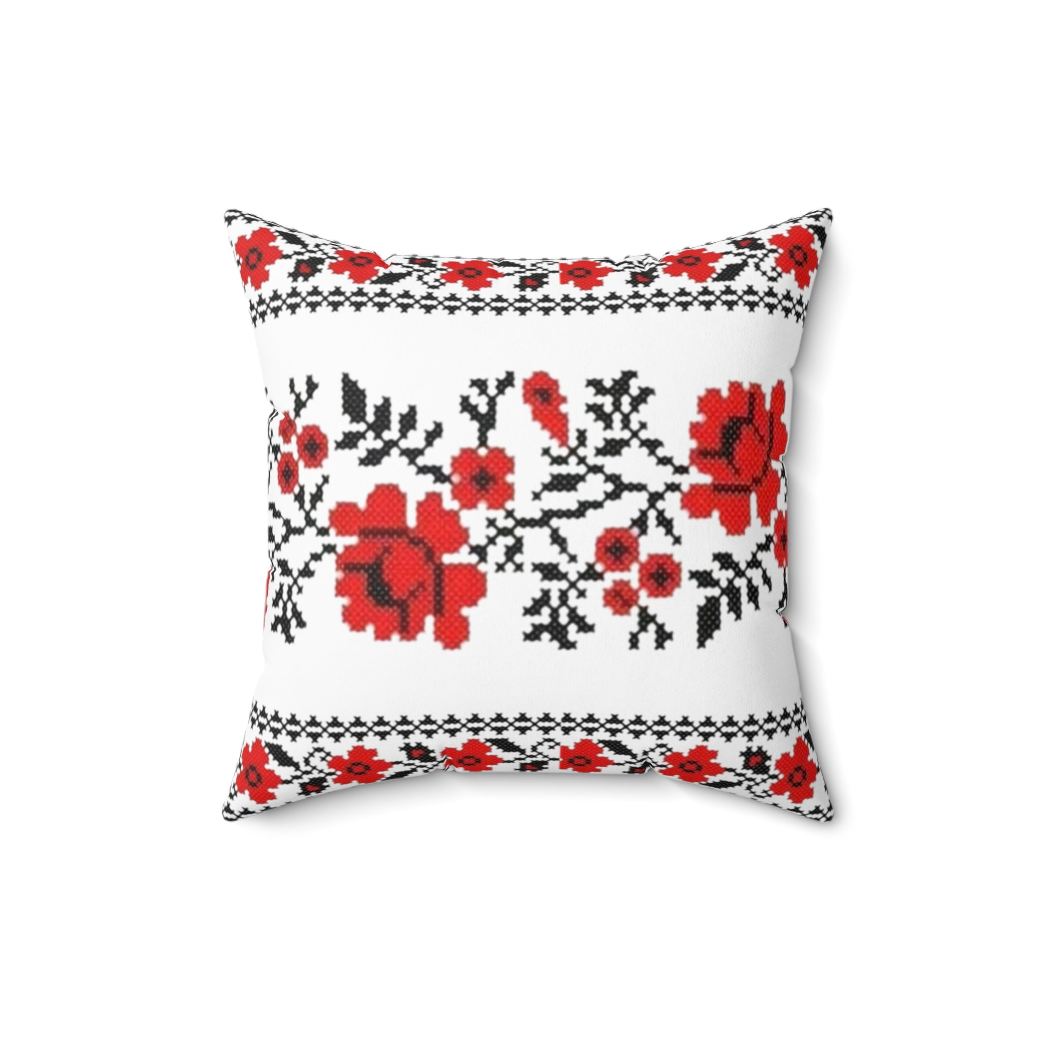 Ukrainian Traditional Red-Black Pattern Pillow and Pillow case, Pillow Cover, Gift Living Room Decor, bedroom, housewarming, cottage core