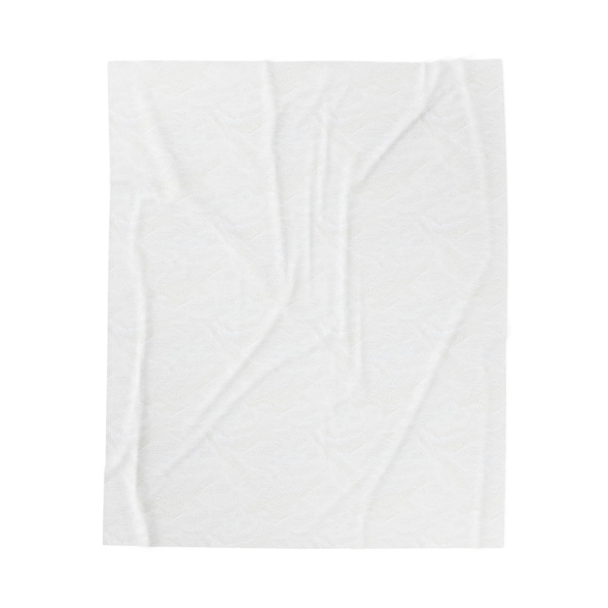 Pastel Leaf Plush Blanket