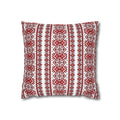 BLUESKYDEZIGN Ukrainian Traditional Pillow Cover - Red Black Folk Art