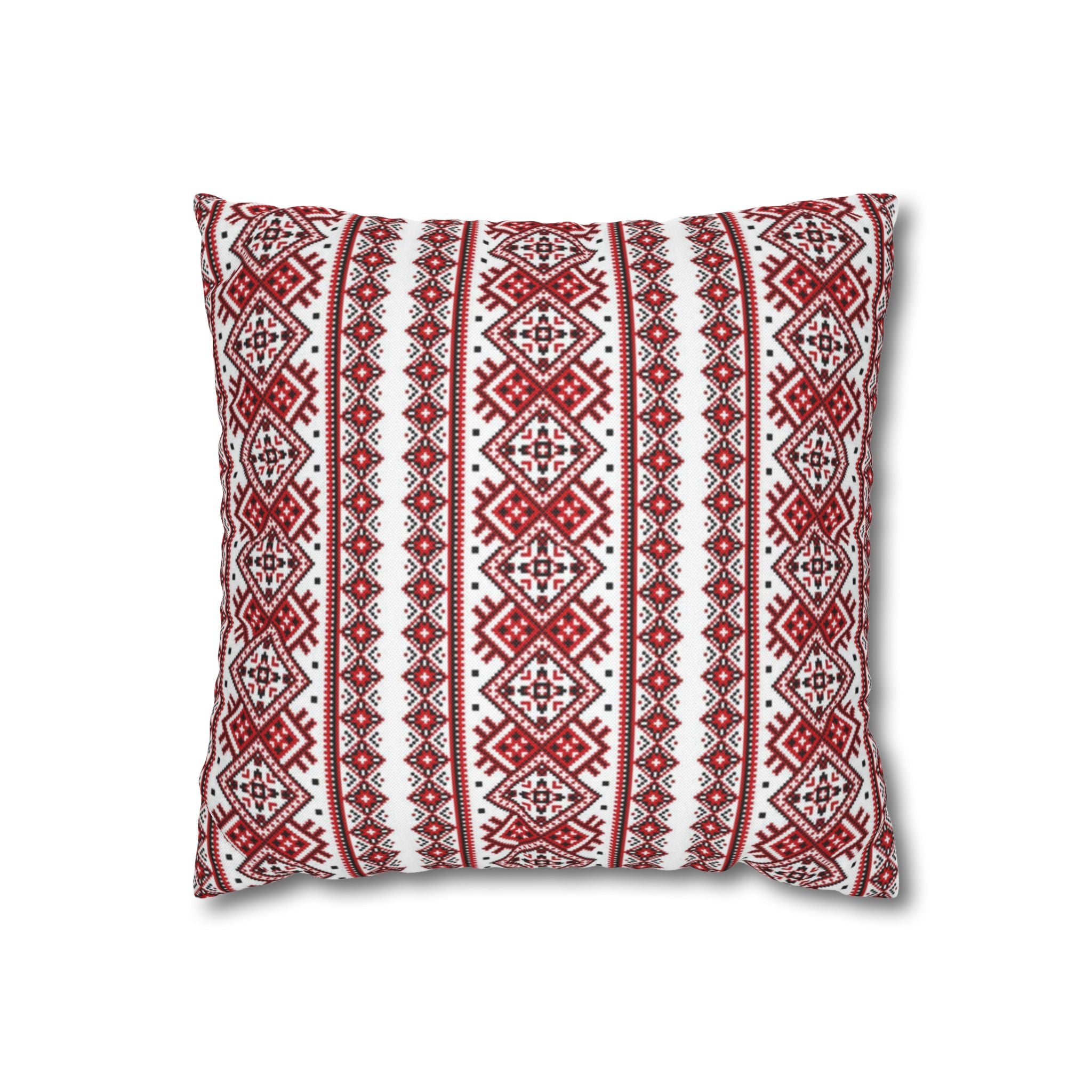 Ukrainian Traditional Red-Black Pattern Pillowcase Set2, Pillow Cover, Gift for parents, Living Room Decor bedroom, housewarming,cottagecore