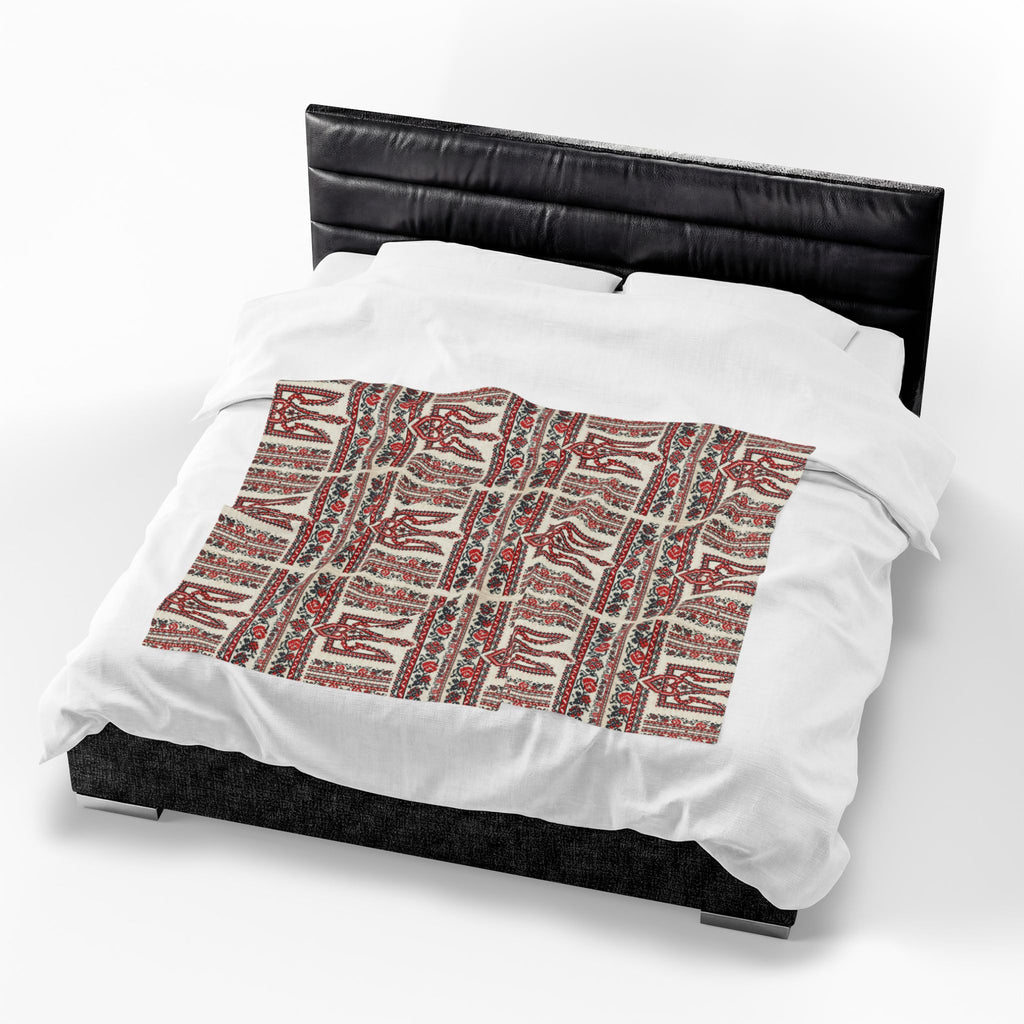 Tryzub Ukrainian Plush Blanket