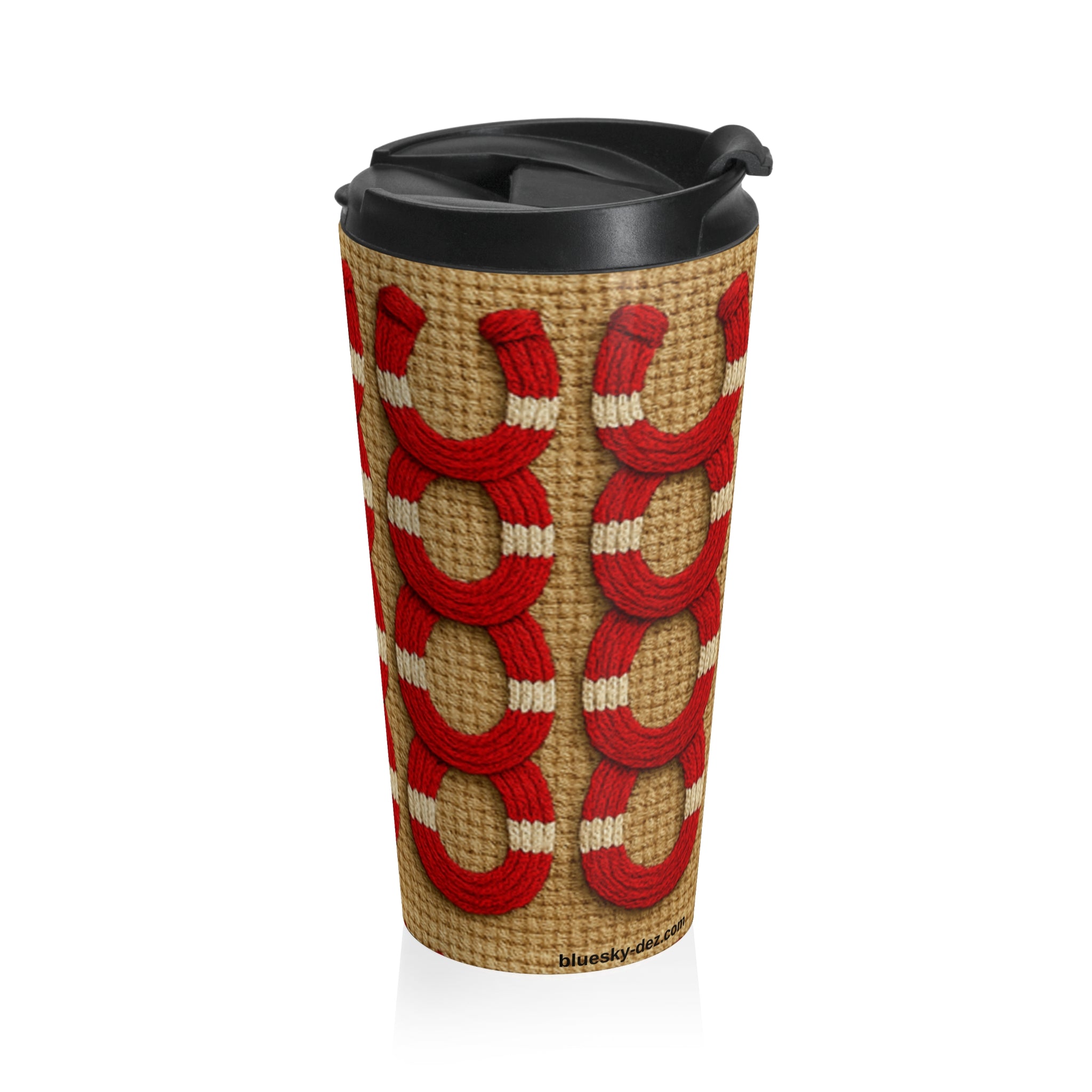Rooted Knot Travel Mug | Patriotic Americana Stainless Steel Tumbler | 15oz Insulated