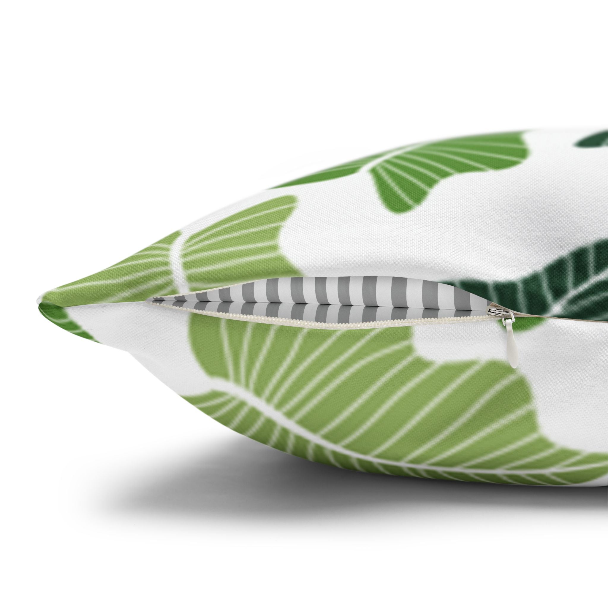 Green Leaf Pillow Cover
