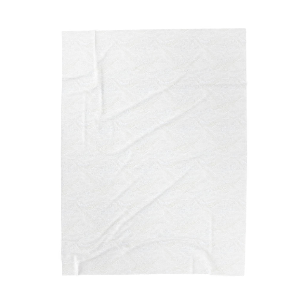 Pastel Leaf Plush Blanket