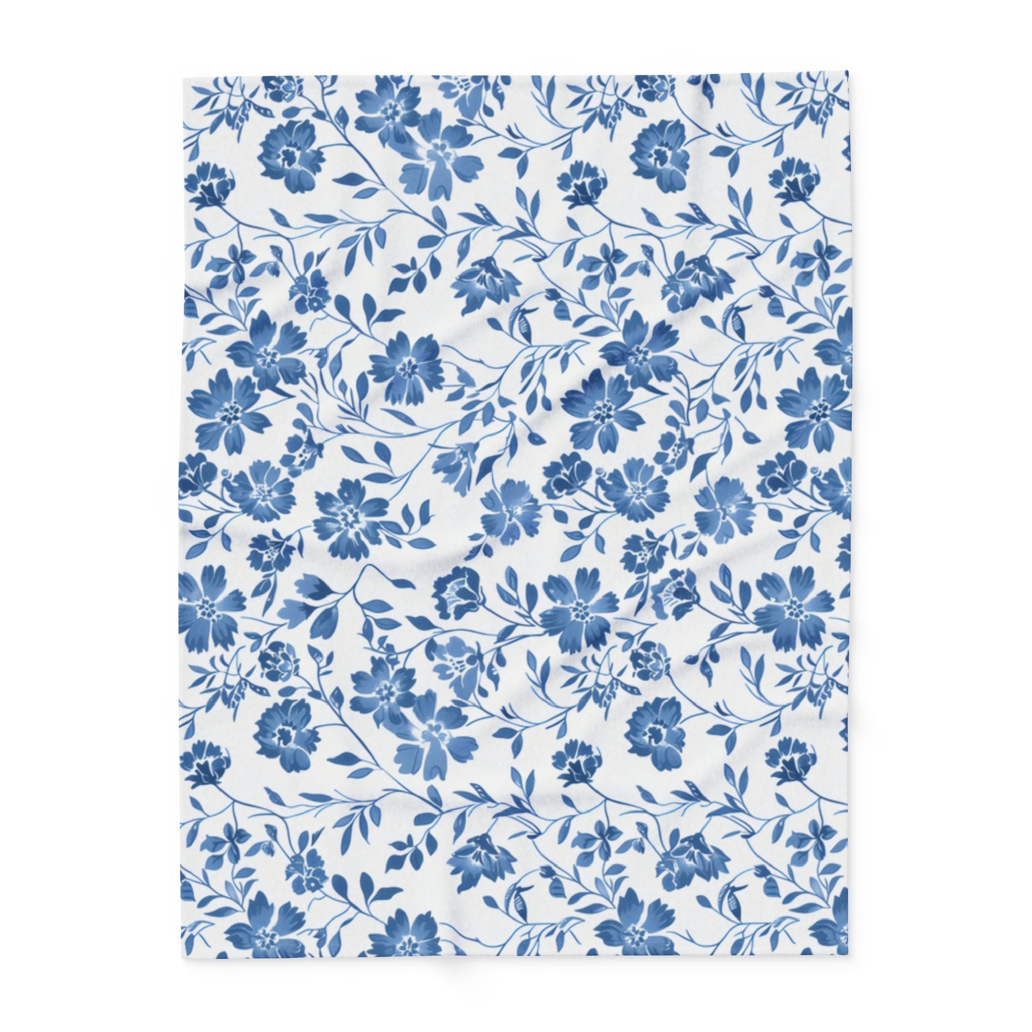 Soft Fleece Blanket • Cozy Plush Throw • 3 Sizes • Warm Lightweight Home Decor, Pattern Arctic Fleece Blanket, Vintage Cottagecore Throw