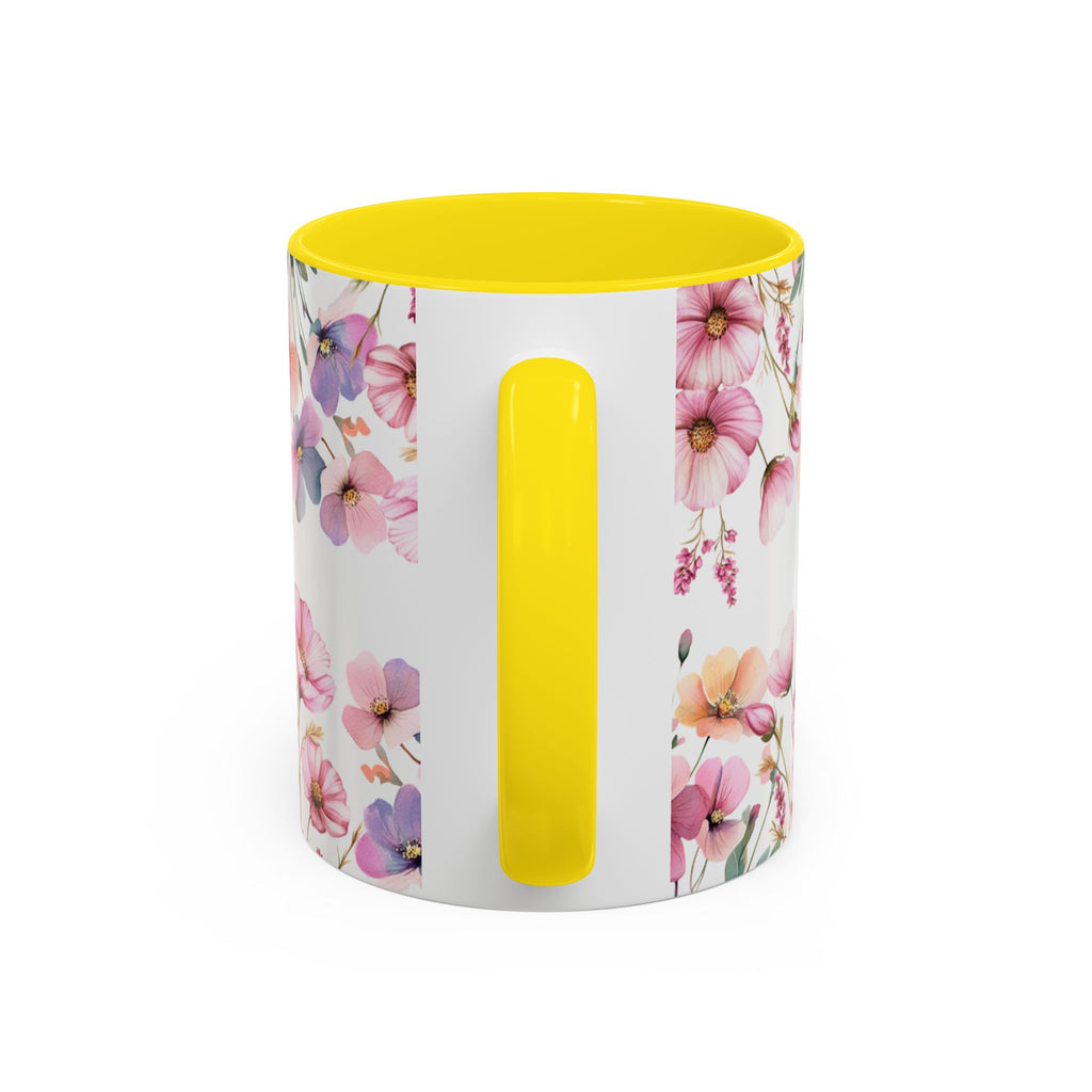 Watercolor Wildflower Ceramic Mug