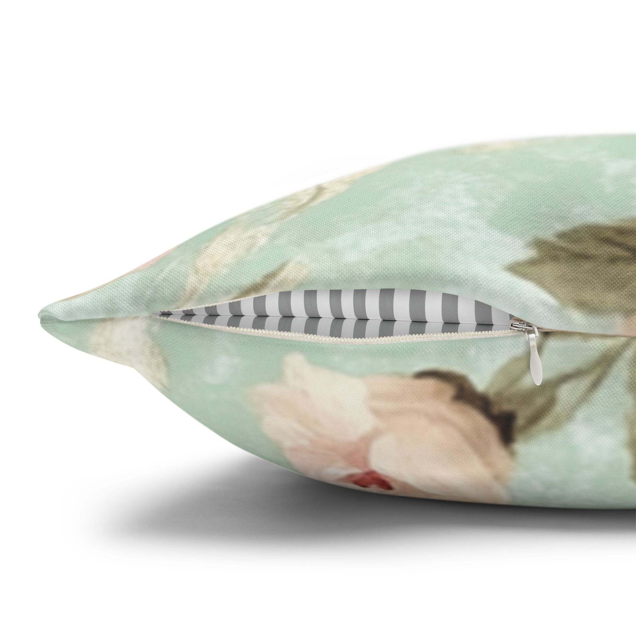 Vintage Pink Rose Pattern Pillowcase | Floral Throw Pillowcase