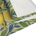 Citrus Riviera Lemon Grove Table Runner – Mediterranean Botanical Dining Decor | Cotton Twill or Polyester