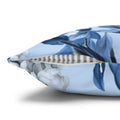 Blue Floral Pillow Cover | Vintage Botanical Double-Sided Cushion Case | Soft Polyester Home Decor