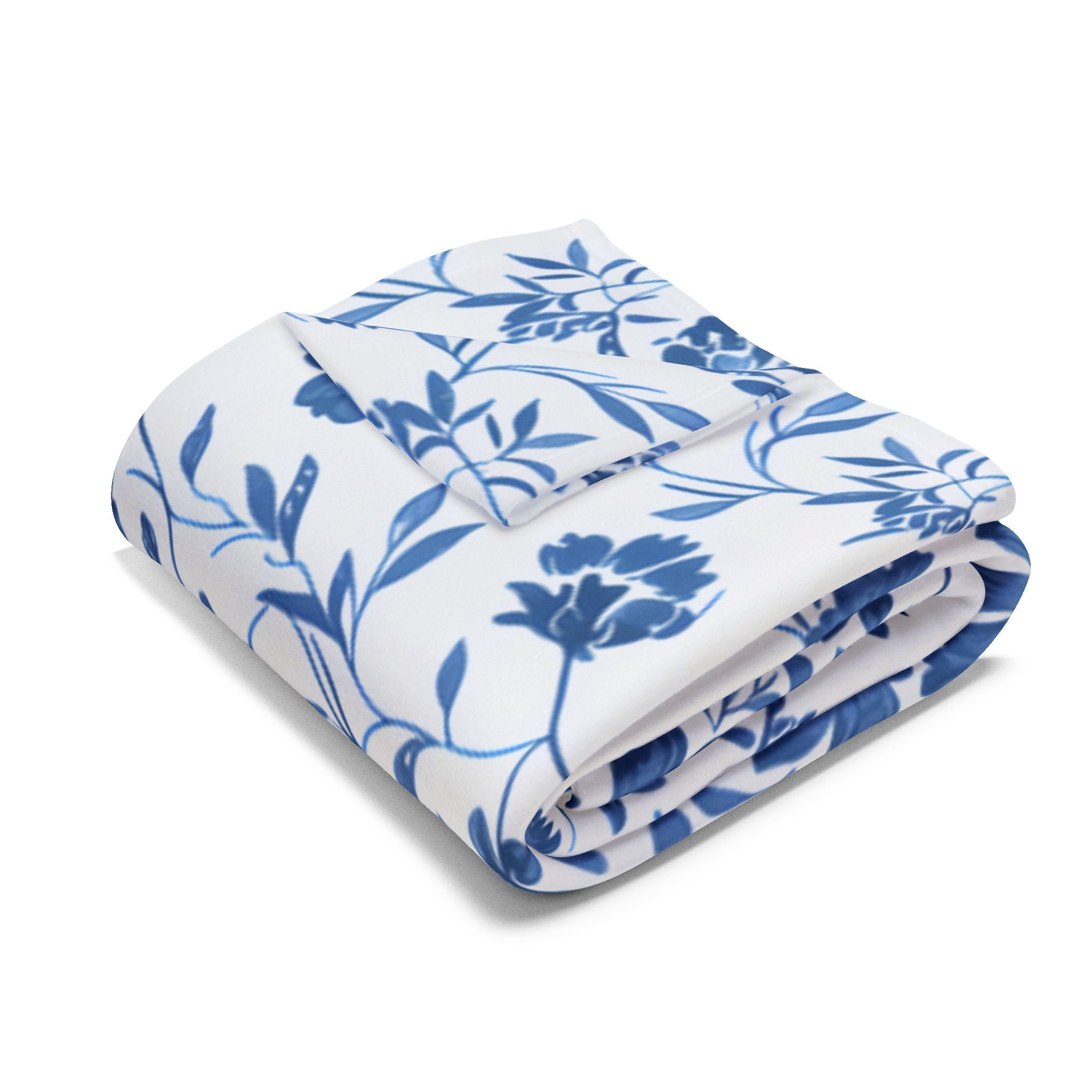 Soft Fleece Blanket • Cozy Plush Throw • 3 Sizes • Warm Lightweight Home Decor, Pattern Arctic Fleece Blanket, Vintage Cottagecore Throw