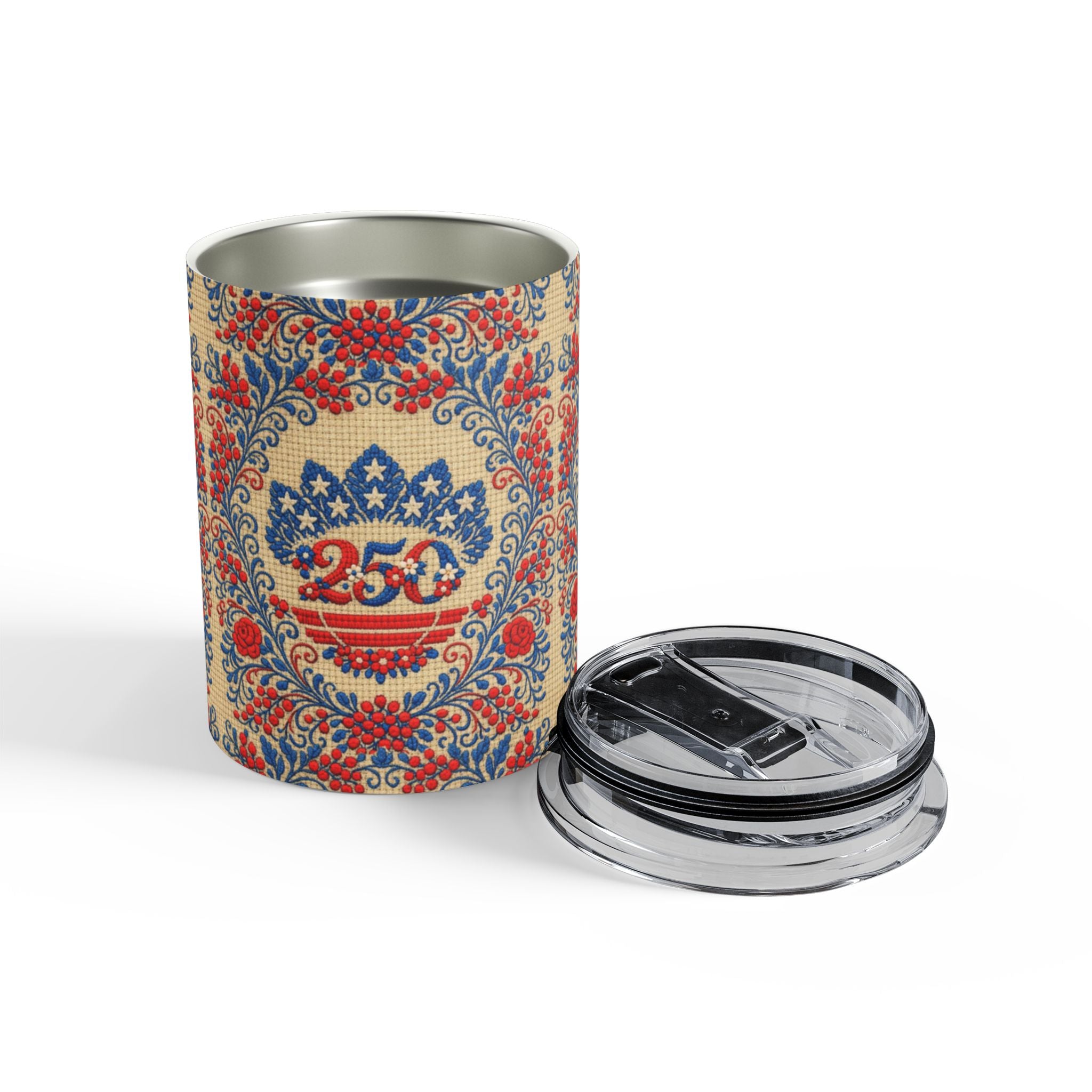 Freedom's Garden 250 – Patriotic Travel Tumbler | 10oz Stainless Steel Cup | 250th Anniversary
