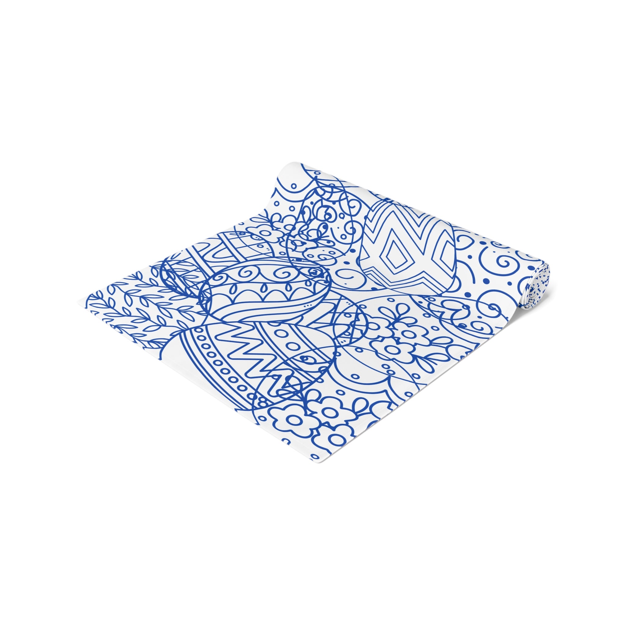 Table Runner Toile-inspired Easter Eggs Table Decor,  Cotton Poly, Housewarming, Holyday Table Setting