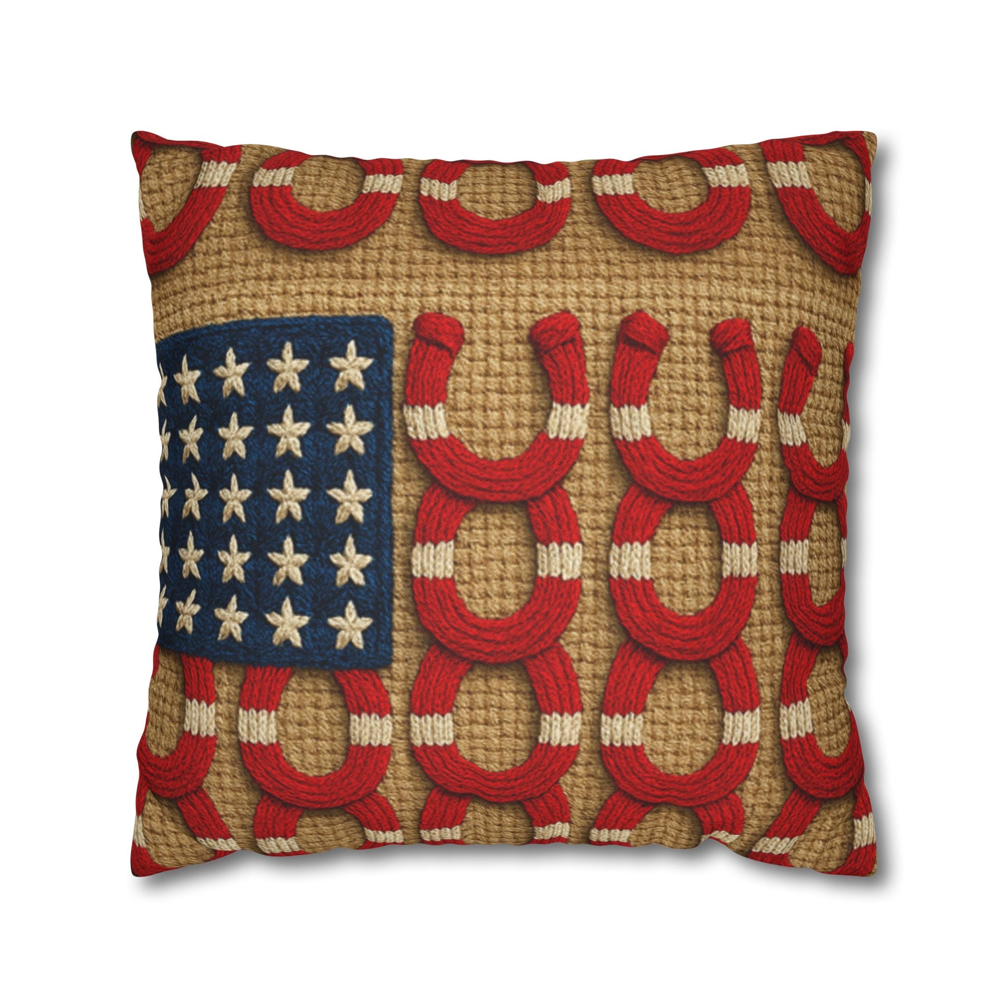Rooted Knot Throw Pillow Case | Patriotic Farmhouse Americana Decor | 4 Sizes