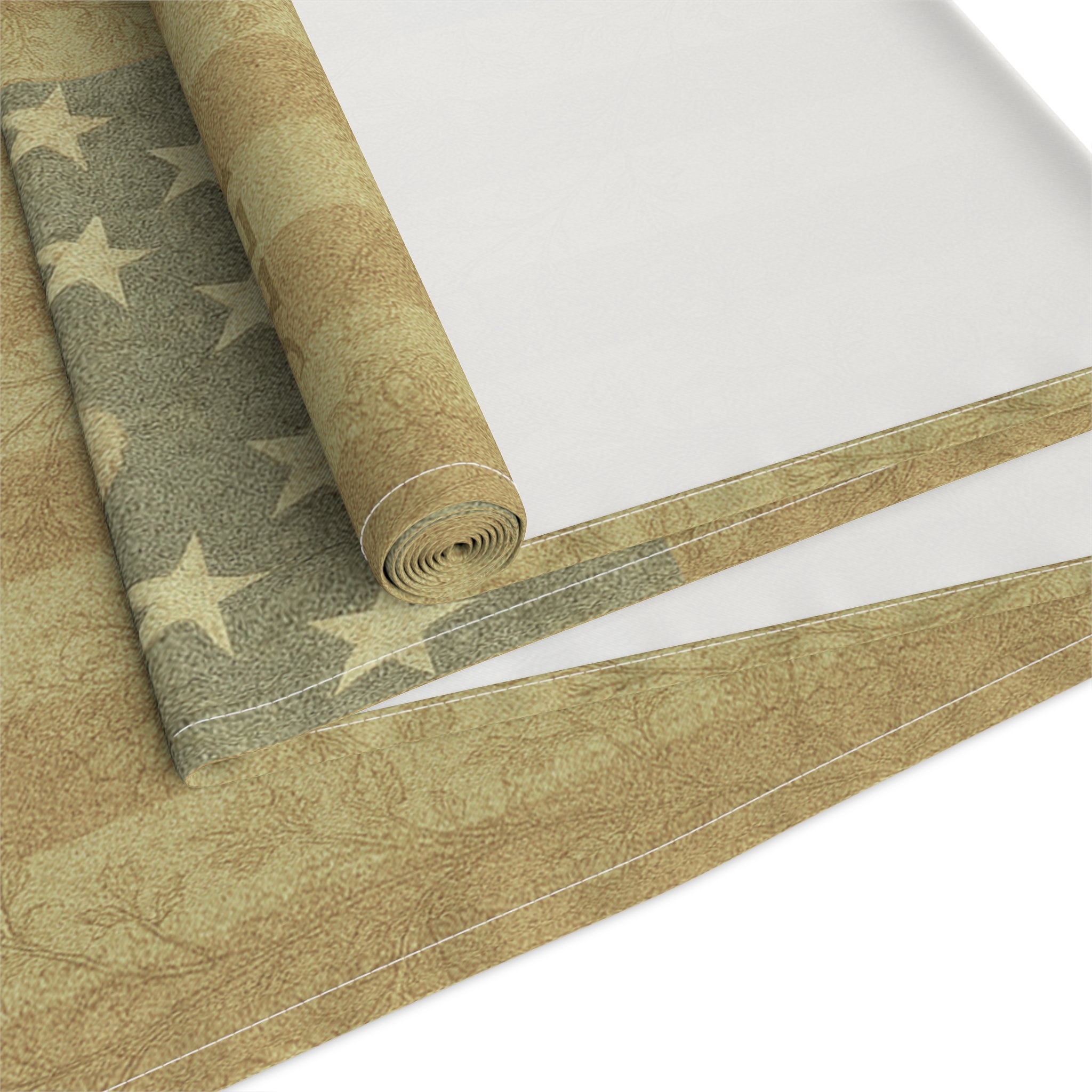 Heritage 1776 Collection | Patriotic Flag Table Runner – Vintage Stars & Stripes Farmhouse Decor | BLUESKYDEZIGN