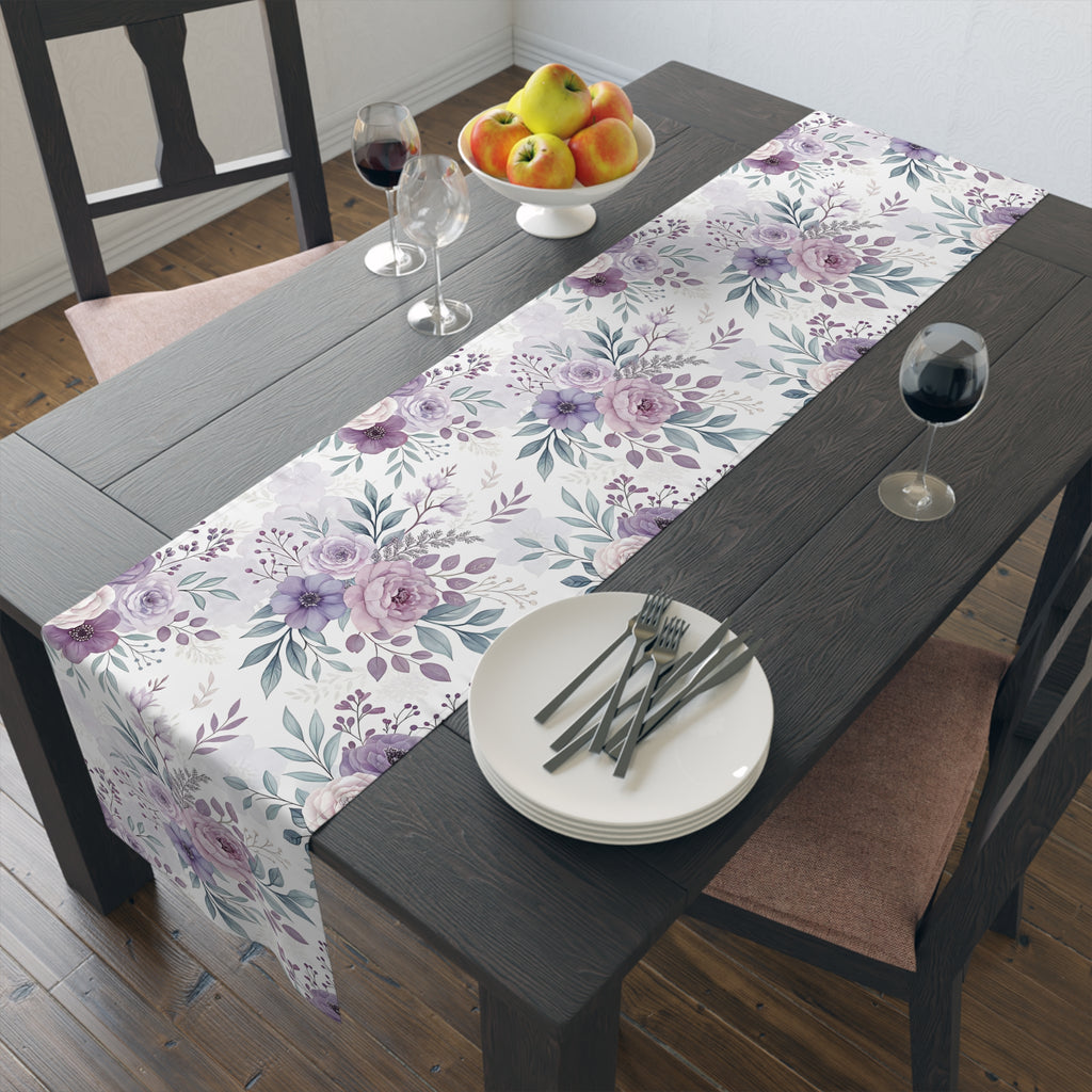 Spring Floral Table Runner – Easter Pastel Decor | Cottagecore & Farmhouse Style | BLUESKYDEZIGN