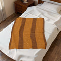 Trypillian Code Velveteen Blanket | Ancient Symbol Terracotta Heritage Throw