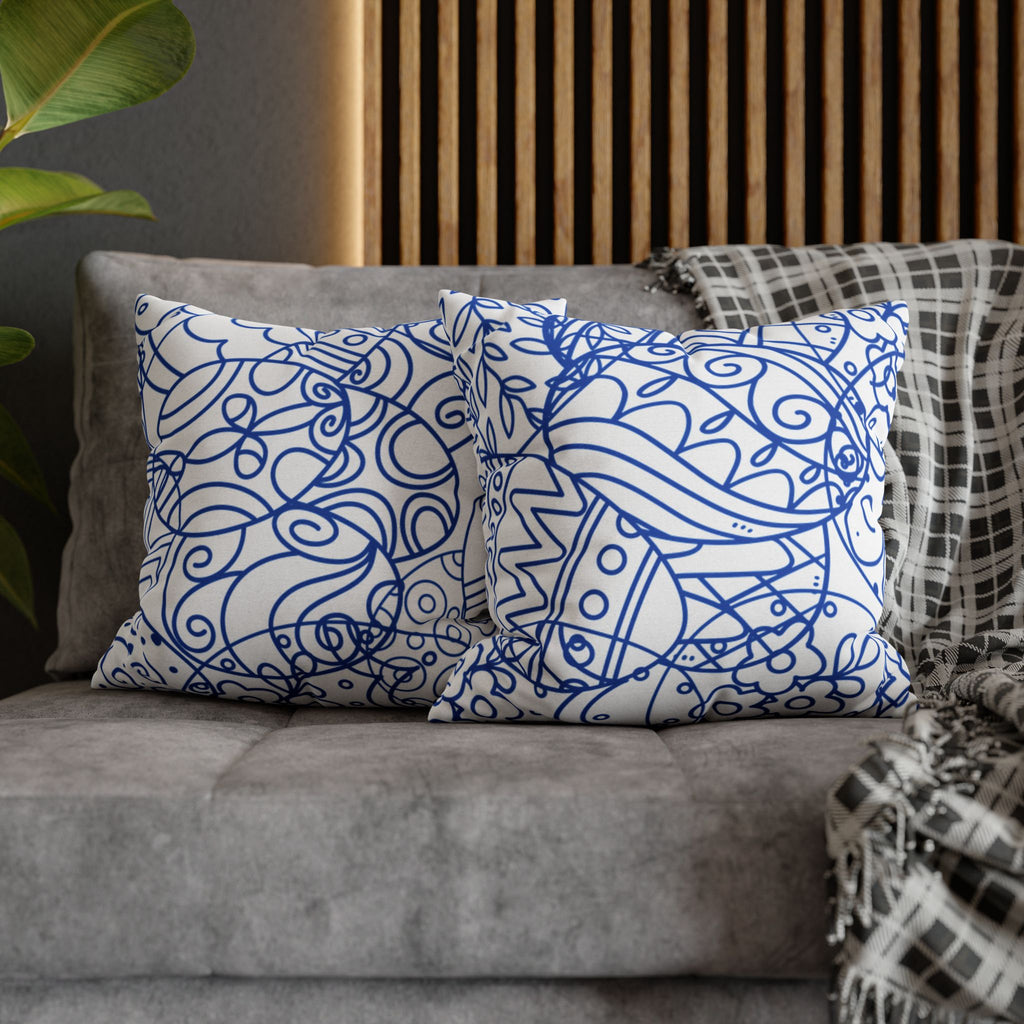 Toile de Jouy Easter Pillow Cover