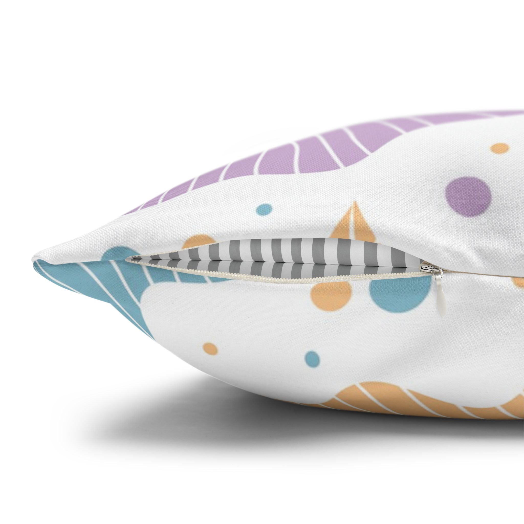 Pastel Leaf Pillow Cover