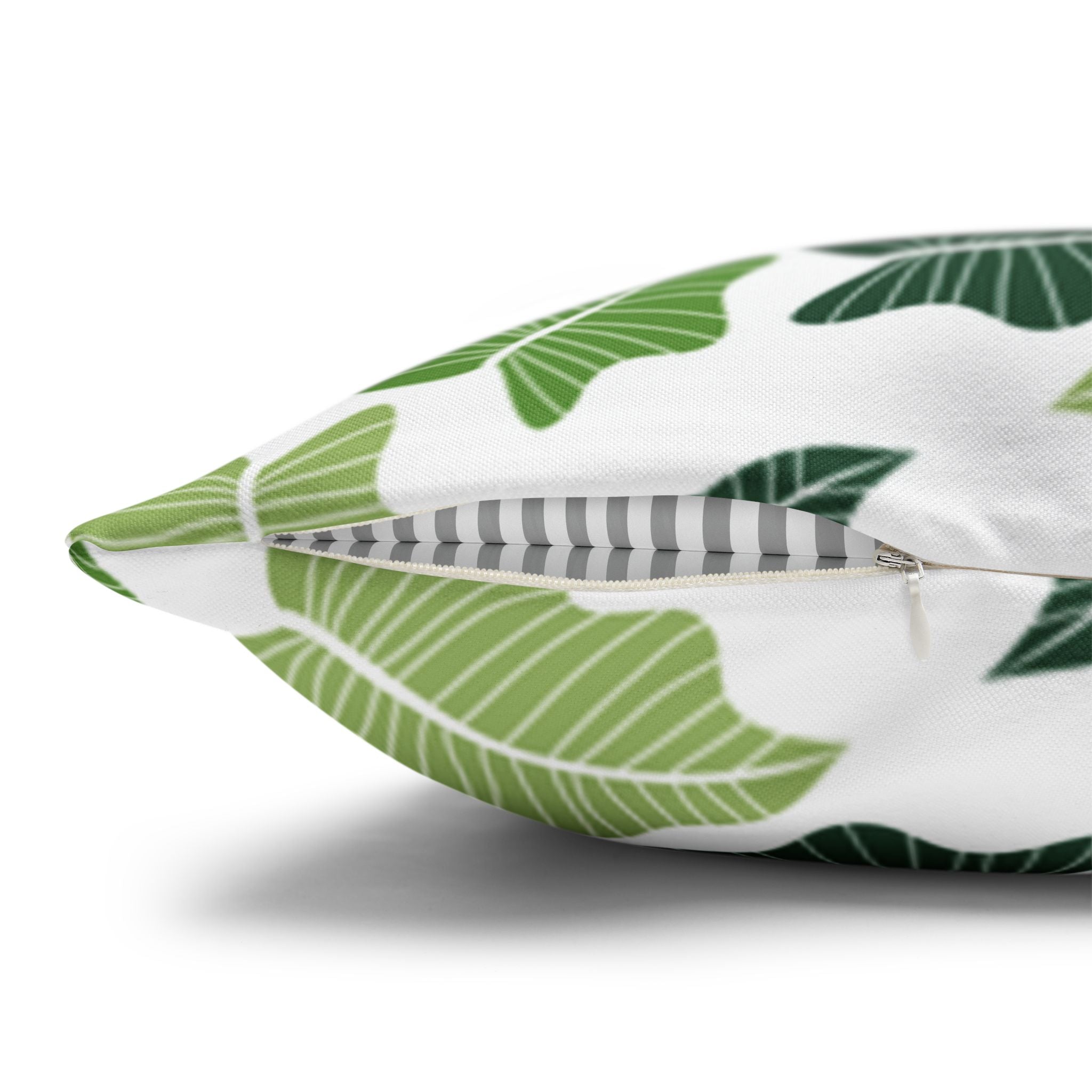 Green Leaf Pillow Cover