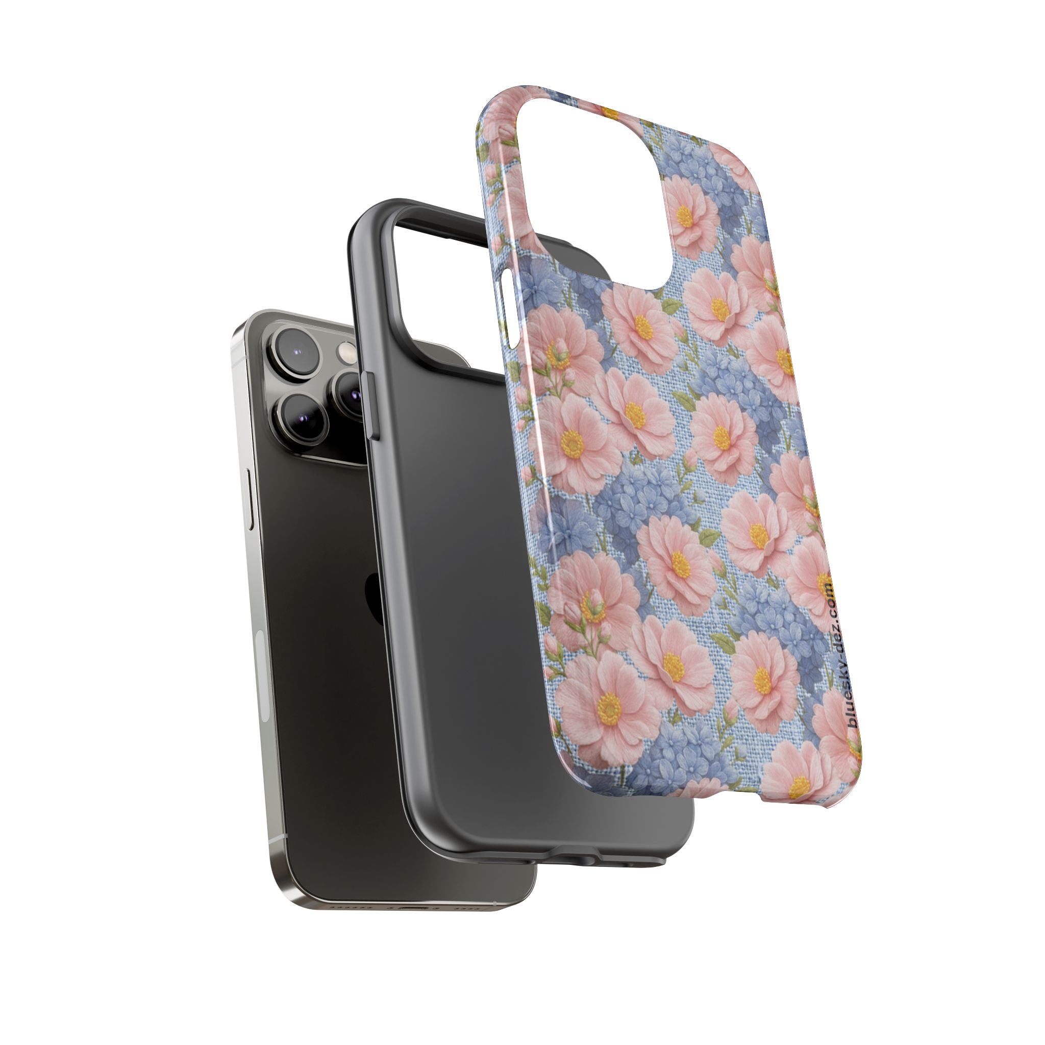Blush Peony Tough Phone Case | Soft Provence Floral Protective Cover