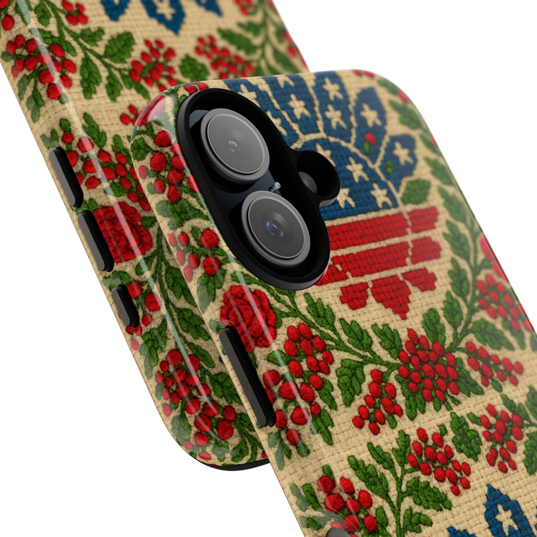 America 250 Floral Tough Phone Case | Patriotic Folk Art Cover | 1776–2026 Anniversary Gift