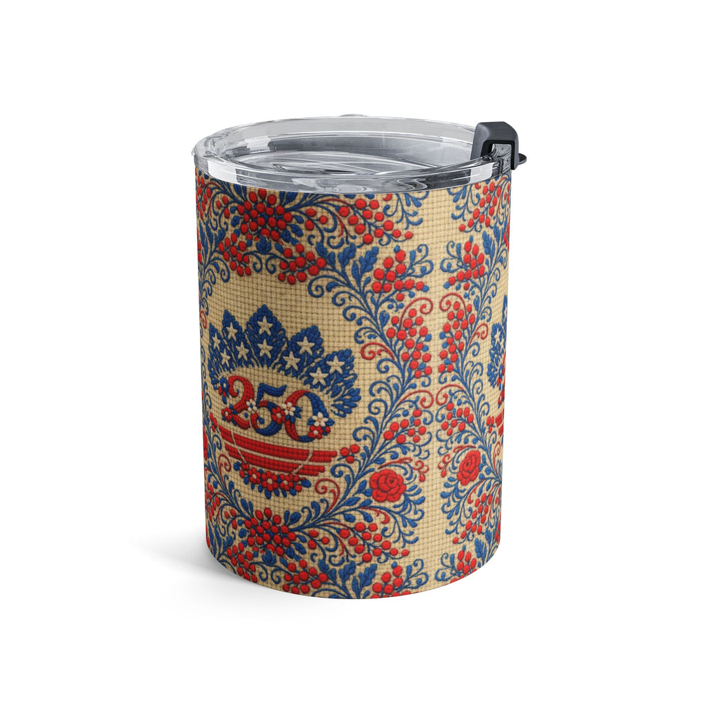 Freedom's Garden 250 – Patriotic Travel Tumbler | 10oz Stainless Steel Cup | 250th Anniversary