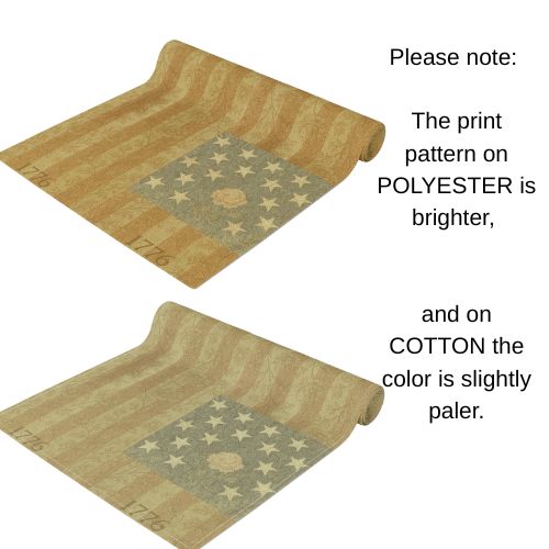 Heritage 1776 Collection | Patriotic Flag Table Runner – Vintage Stars & Stripes Farmhouse Decor | BLUESKYDEZIGN