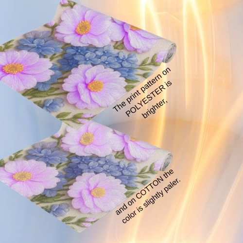 BLUESKYDEZIGN | Pink Cosmos and Blue Hydrangea Table Runner | Floral Dining Decor | Alexandra Bloom Collection