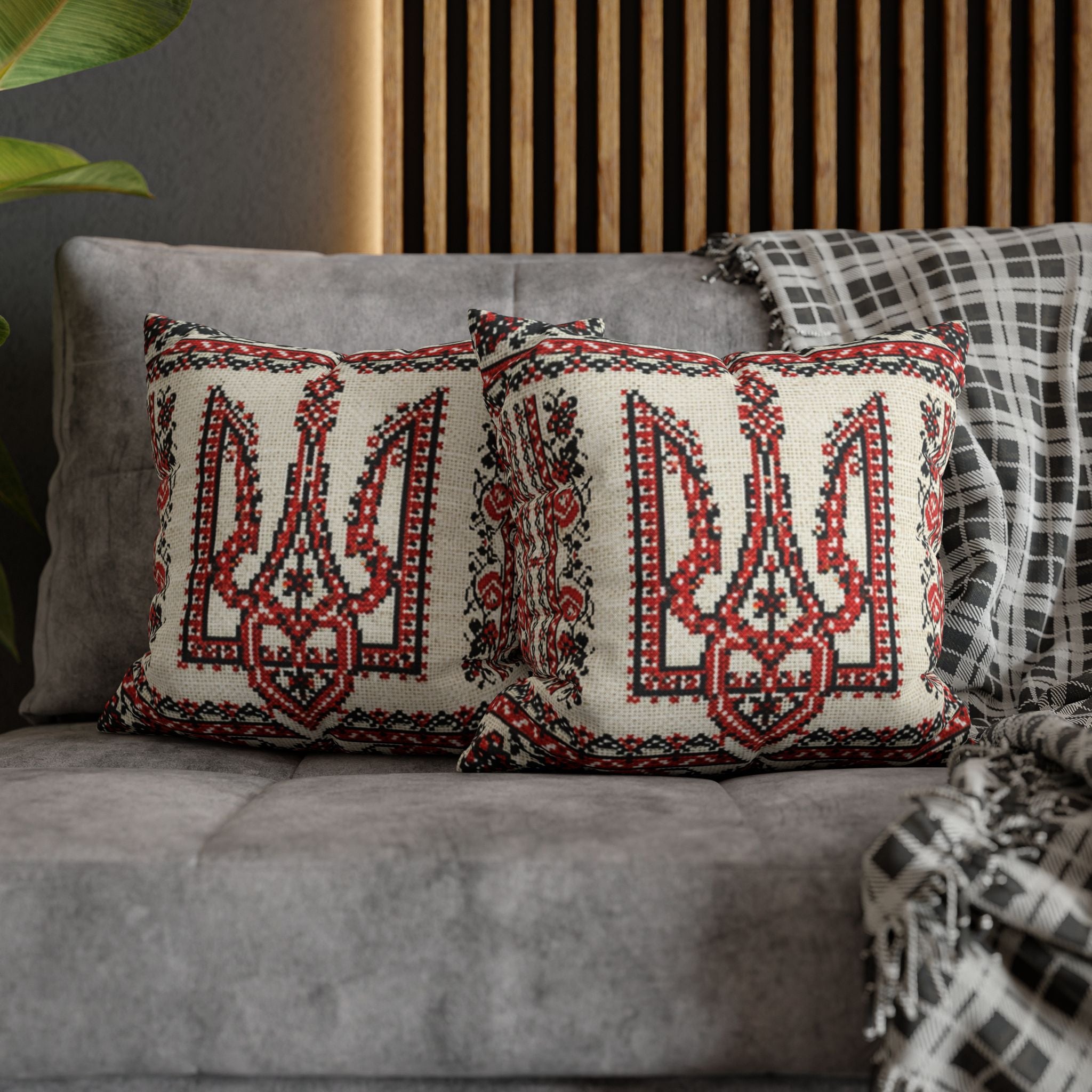 Tryzub Ukrainian Pillow Cover