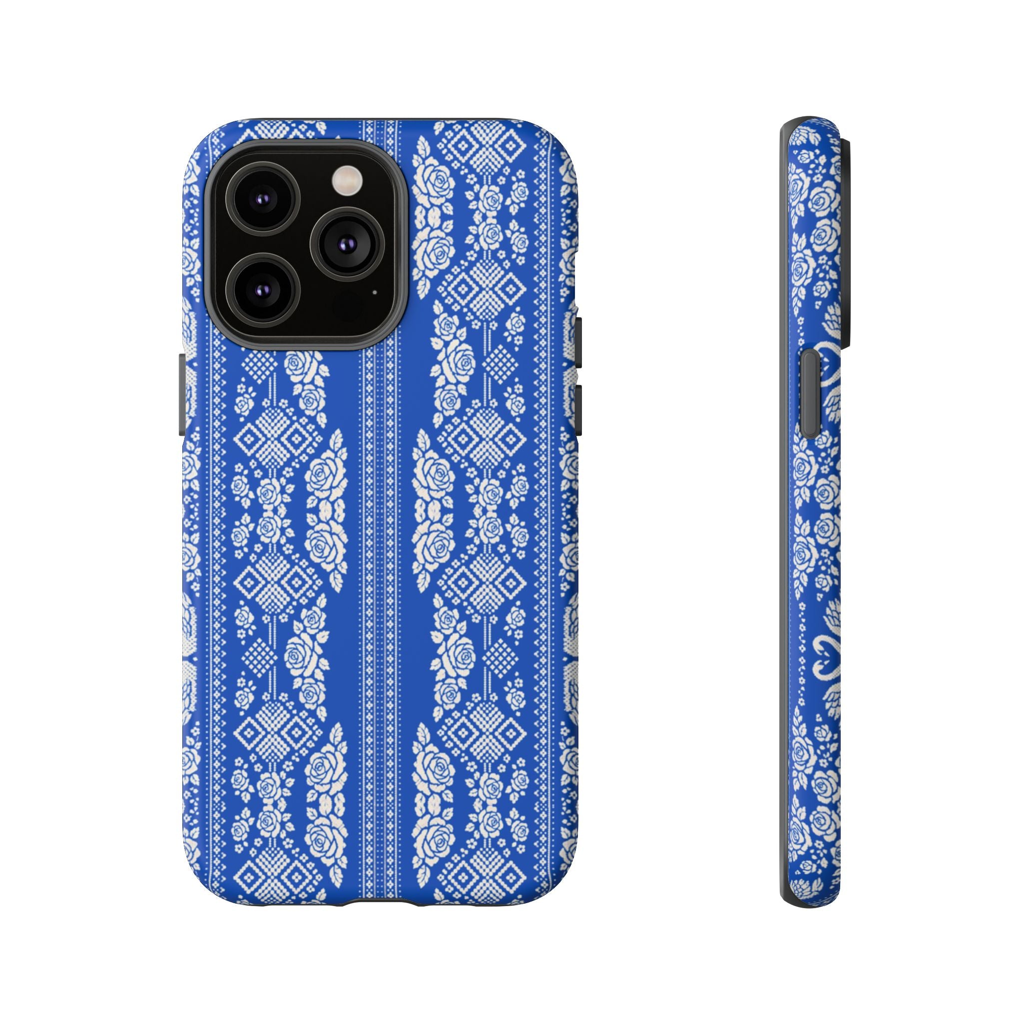 Wedding Swans Phone Case Blue  White Elegant Protective Cover, Tough Cases, Protective Folk Art Cover for iPhone  Samsung