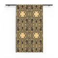 Baroque Sheer Window Curtain | Vintage Damask Lace Pattern | BLUESKYDEZIGN