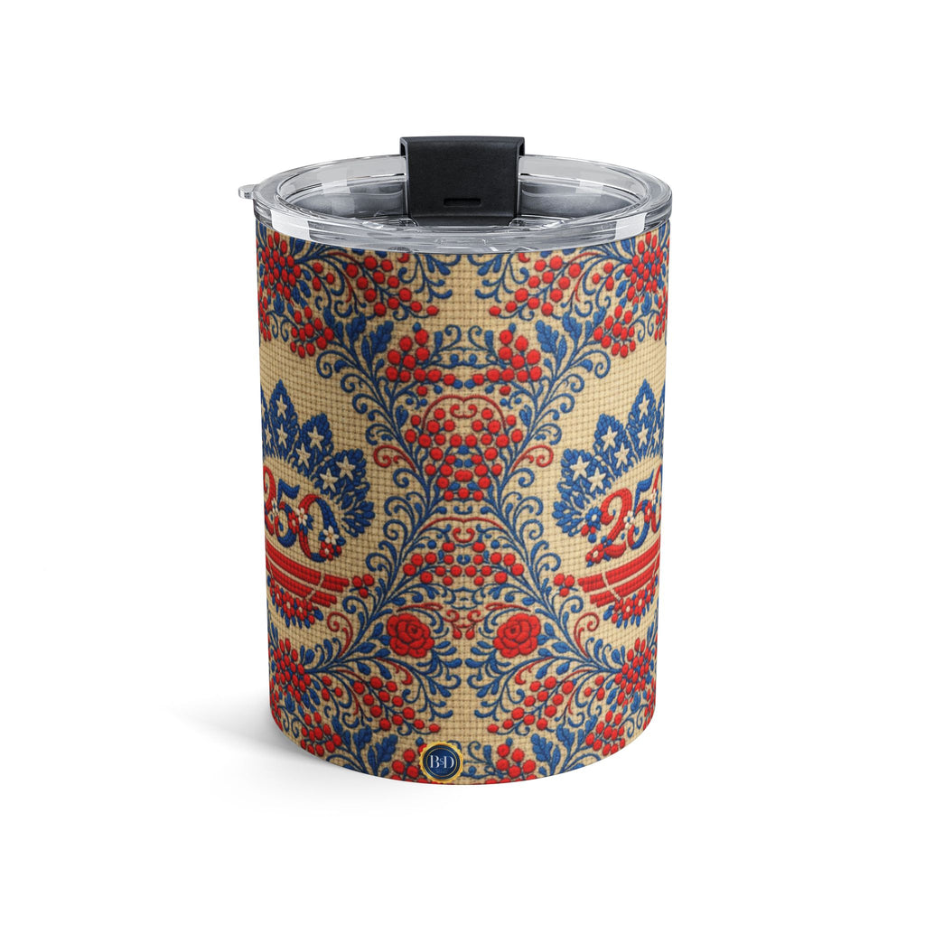 Freedom's Garden 250 – Patriotic Travel Tumbler | 10oz Stainless Steel Cup | 250th Anniversary