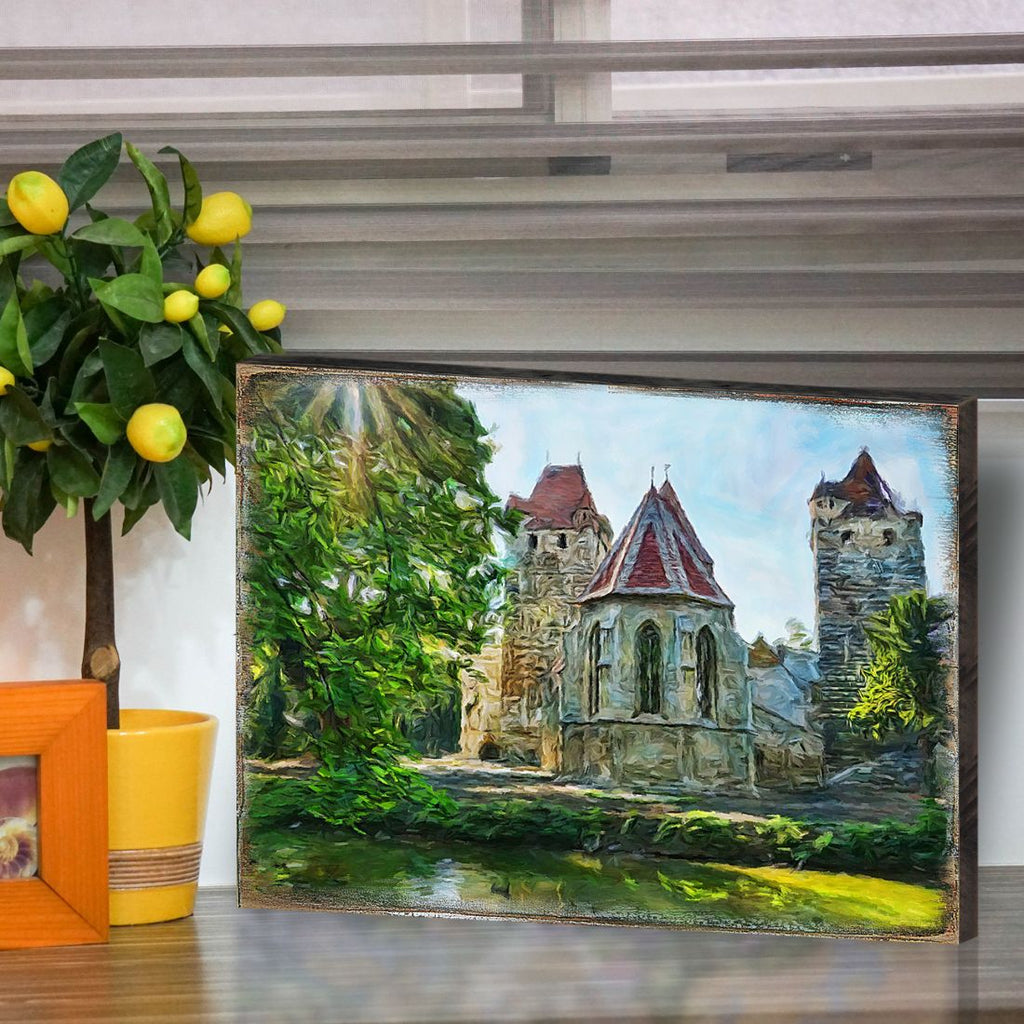 Aleeza Castle Wooden Wall Art by Nature Wonders | BLUESKYDEZIGN