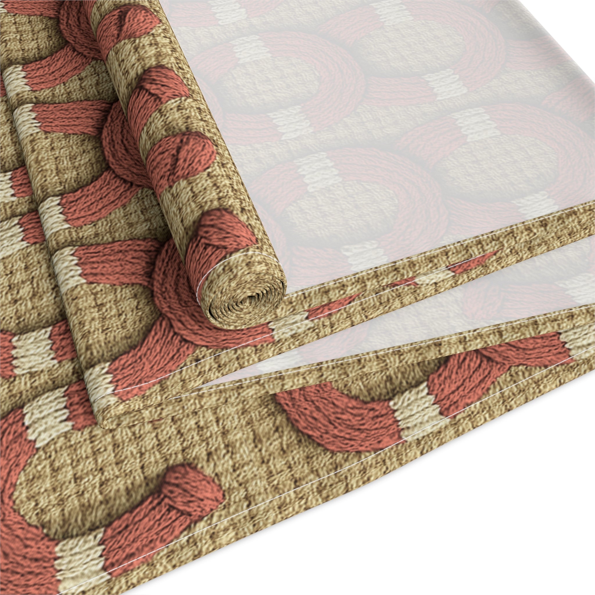 Rooted Knot Table Runner | Rustic Patriotic Farmhouse Decor | Cotton & Polyester